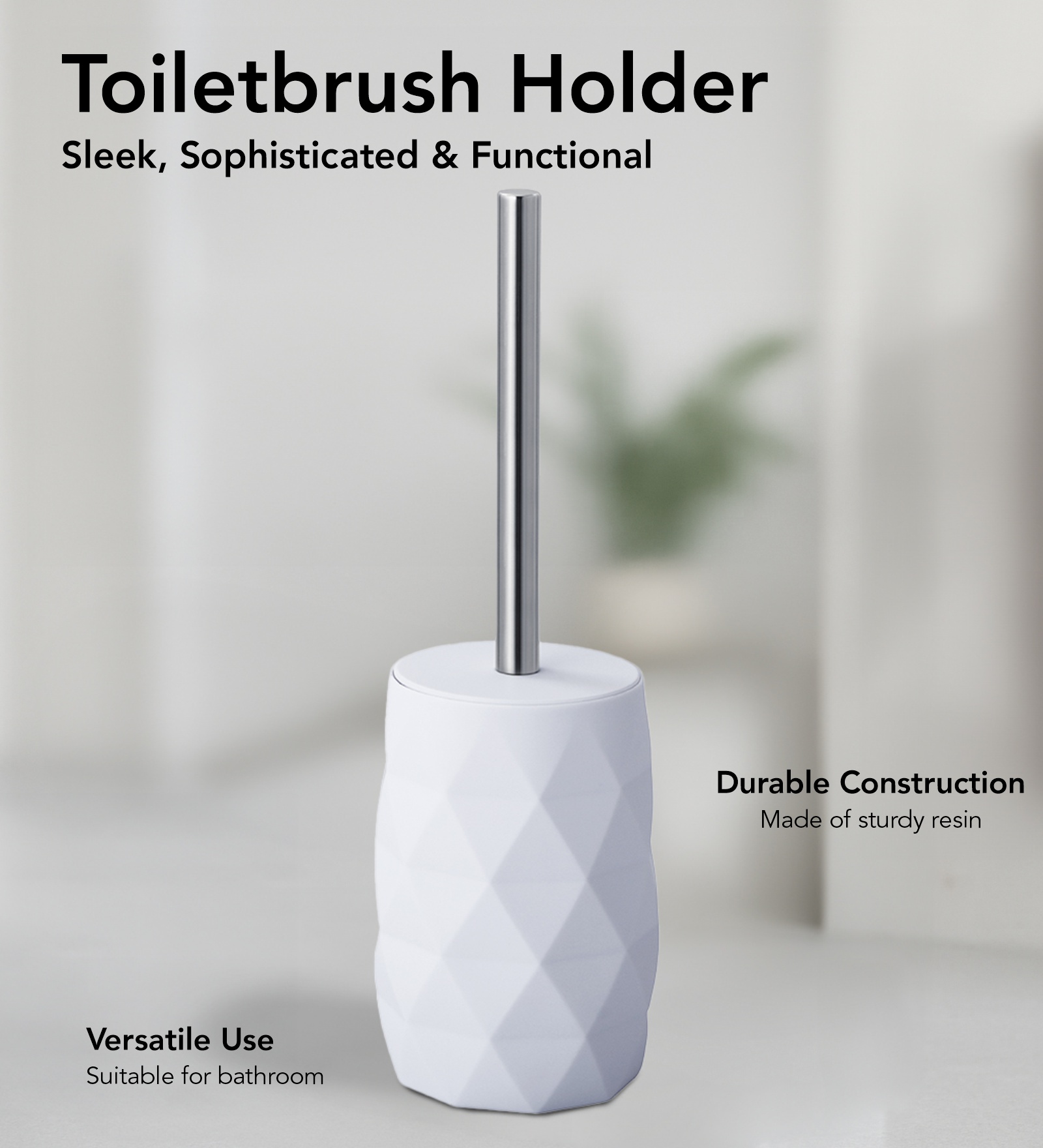 Oasis 5 Pcs PVC Bath Set White