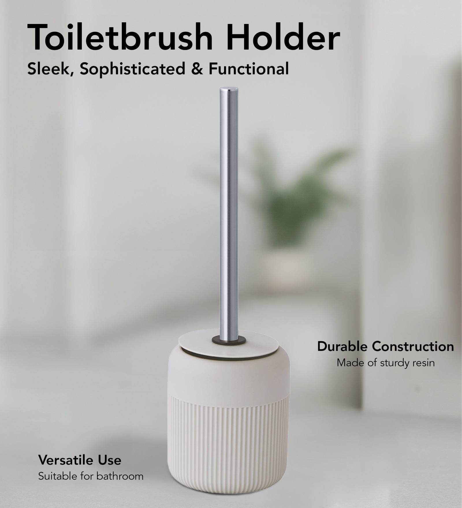 Oasis 6 Pcs PVC Bath Set Cream