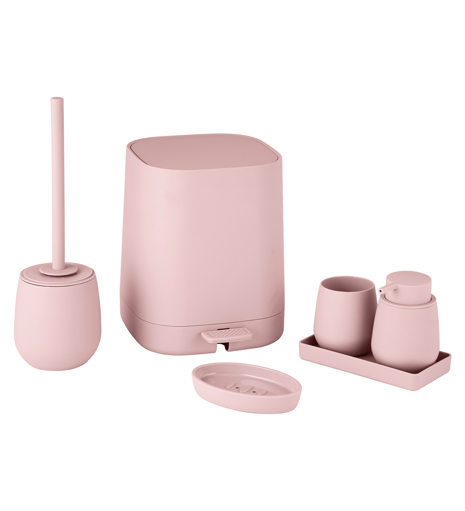 Oasis 6 Pcs PVC Bath Set Pink