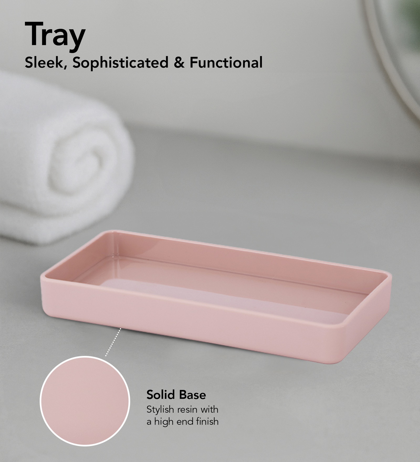 Oasis 6 Pcs PVC Bath Set Pink