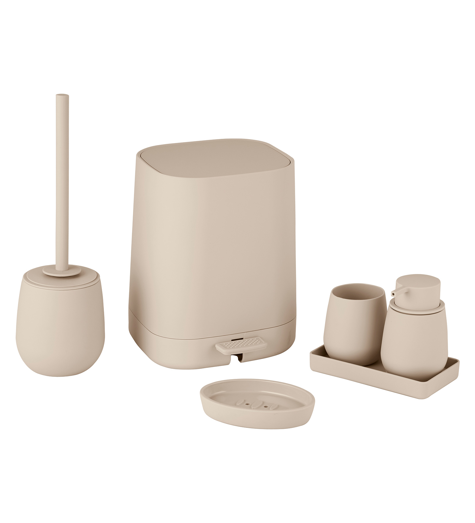 Oasis 6 Pcs PVC Bath Set L Beige