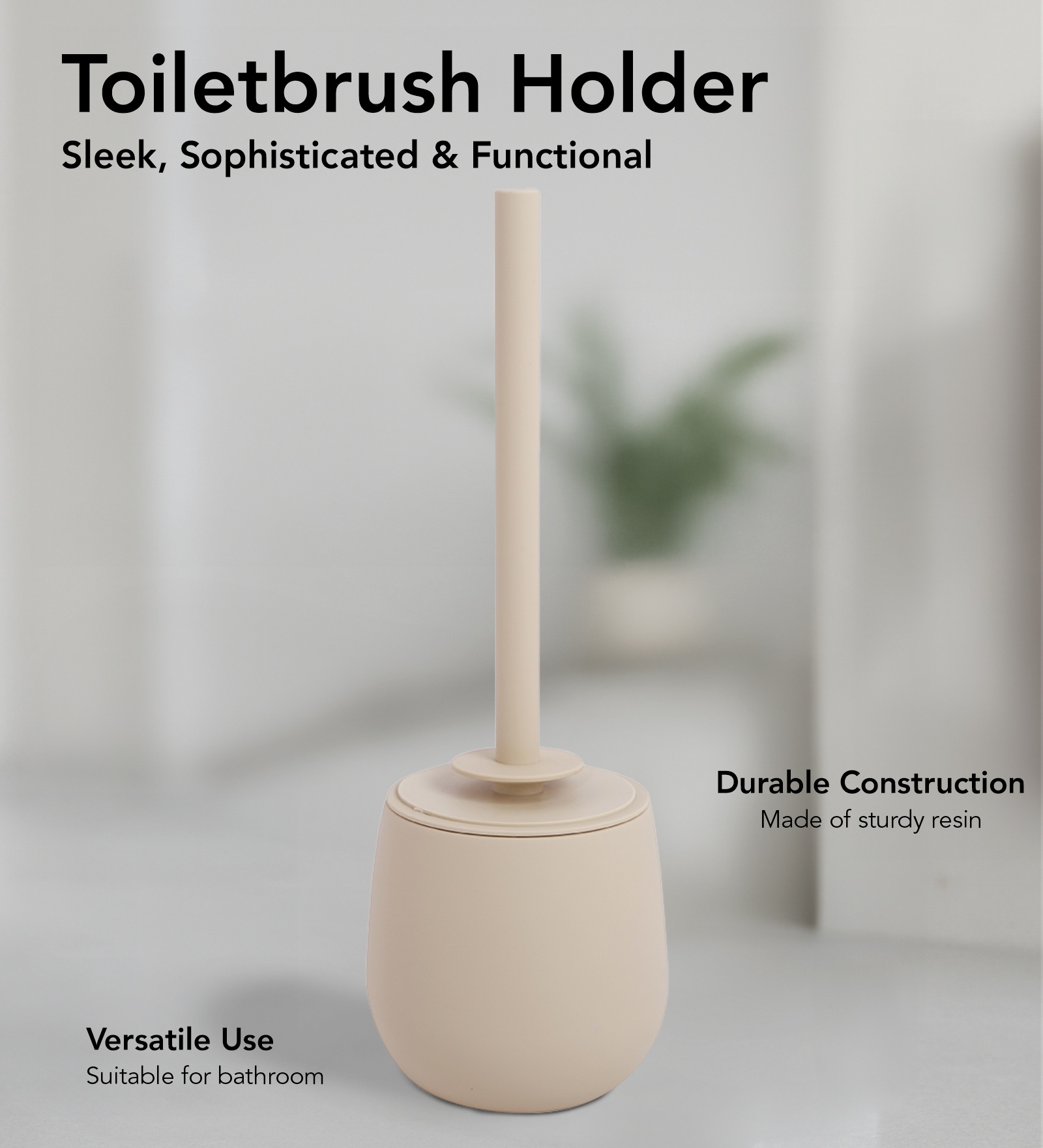 Oasis 6 Pcs PVC Bath Set L Beige