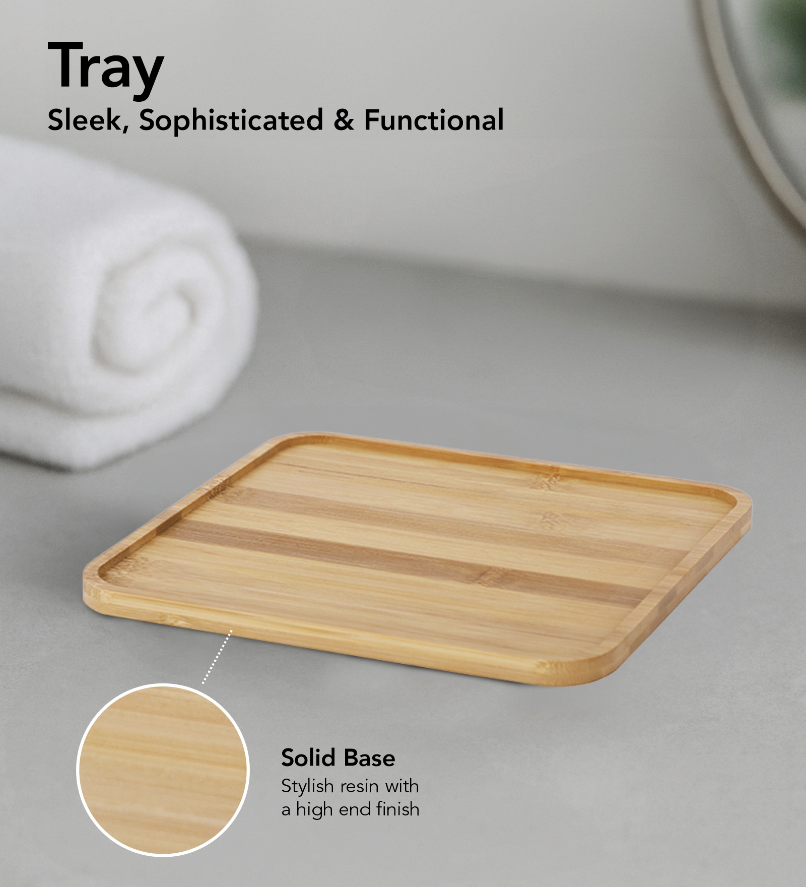 Oasis 6 Pcs PVC Bath Set White