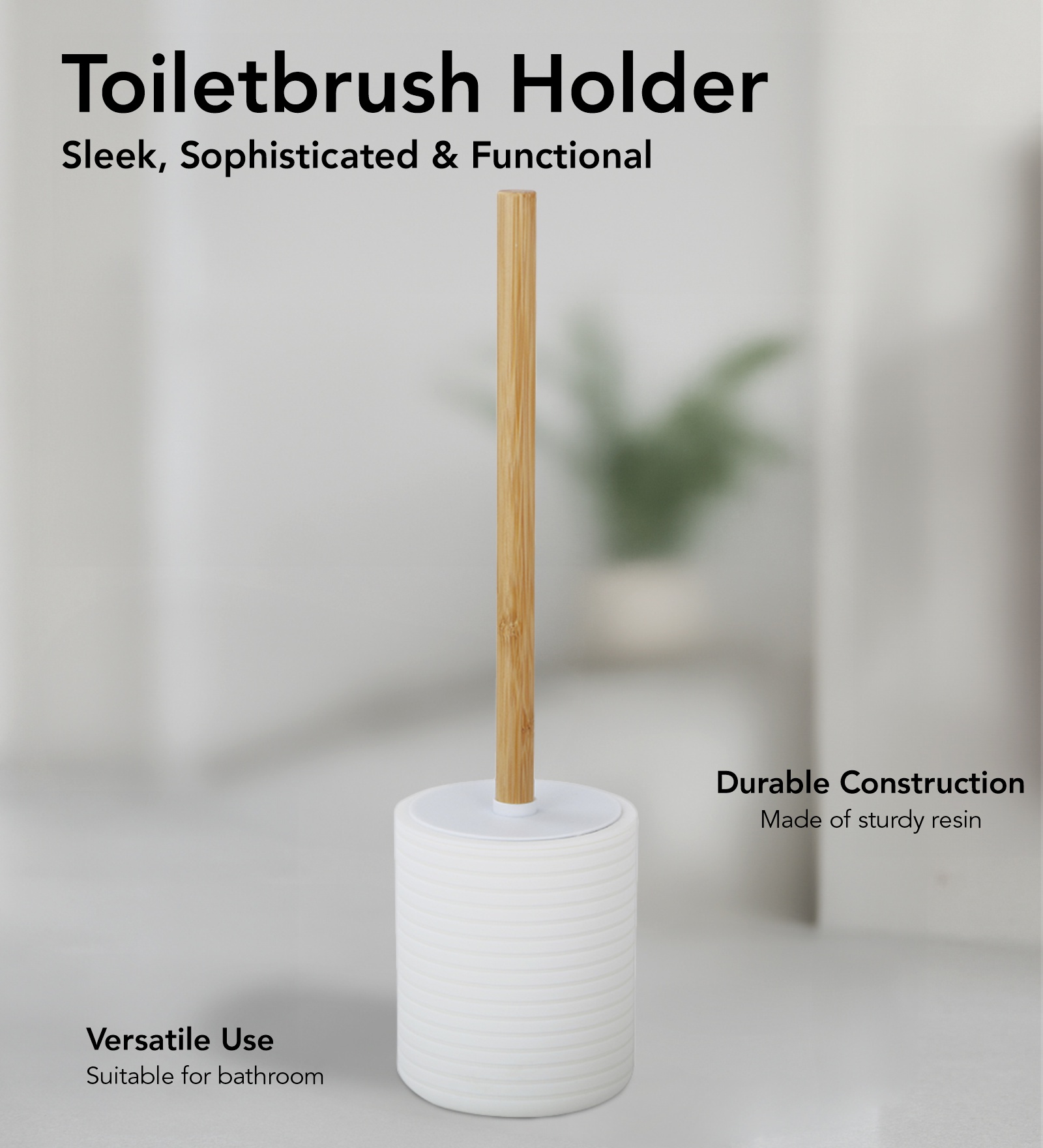 Oasis 6 Pcs PVC Bath Set White