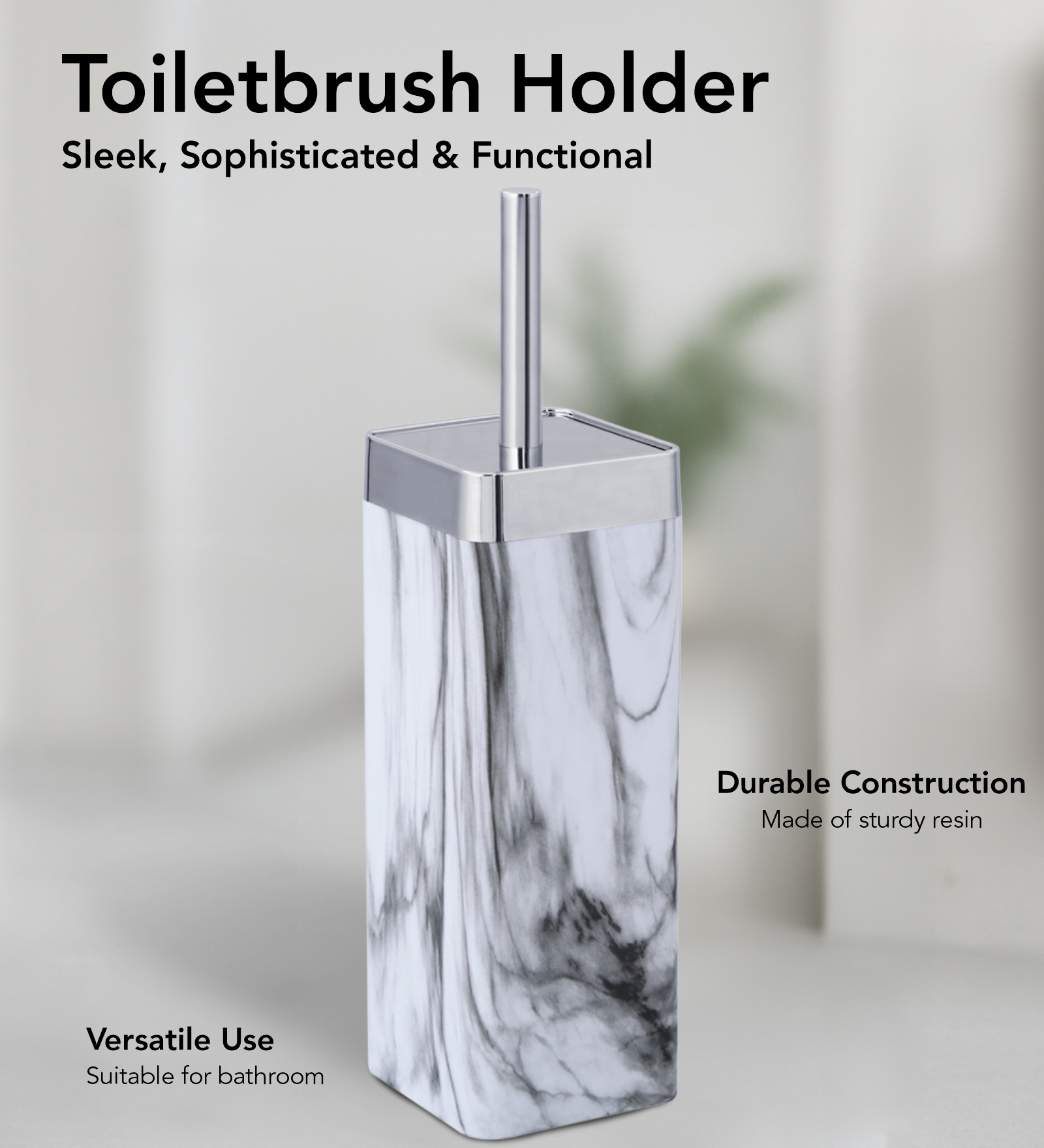 Oasis 5 Pcs PVC Bath Set Grey