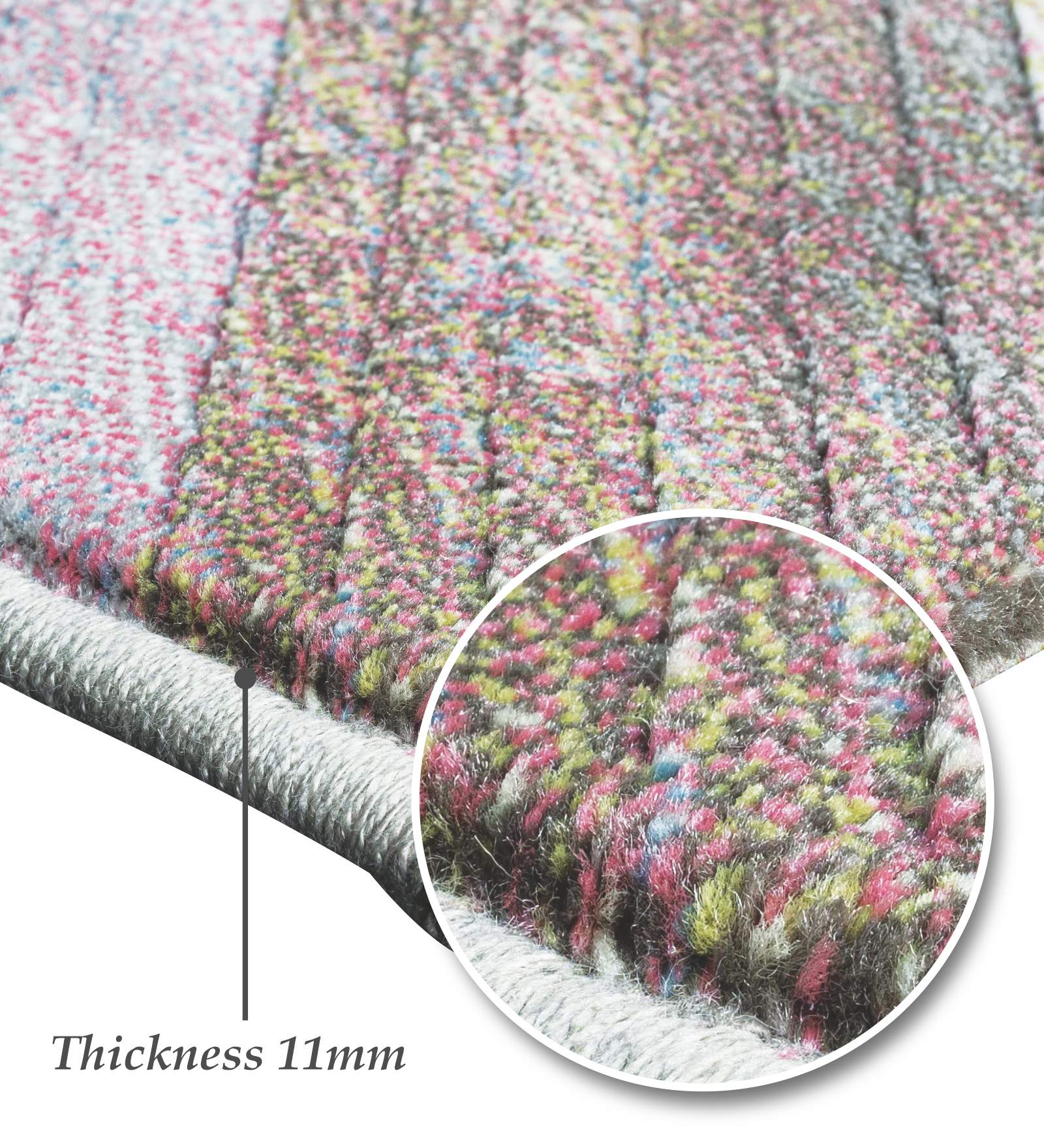 Aquarius Abstract Machine Made Carpet Multi