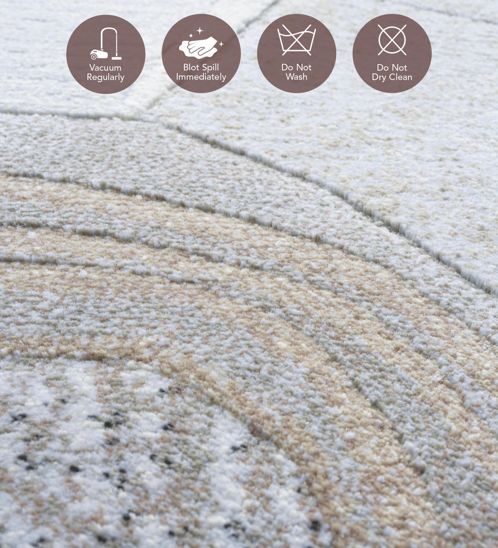 Aquarius Abstract Machine Made Carpet Grey