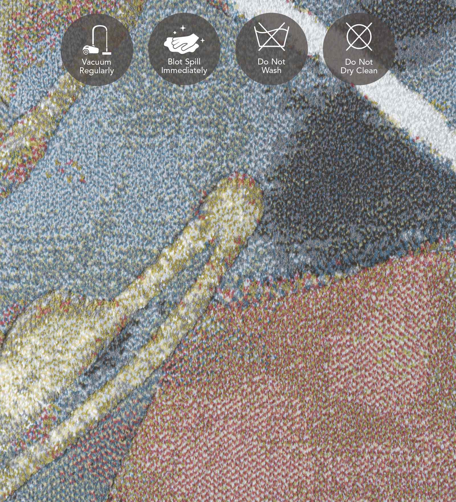 Aquarius Abstract Machine Made Carpet Multi