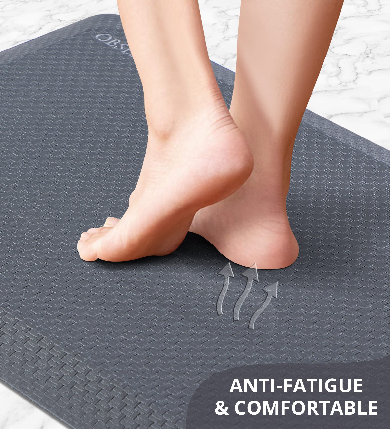 Squab Anti-skid Kitchen Floor Mat D Grey