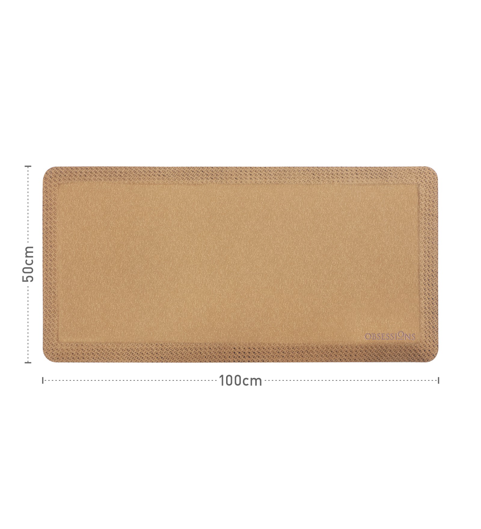 Squab Anti-skid Kitchen Floor Mat Camel