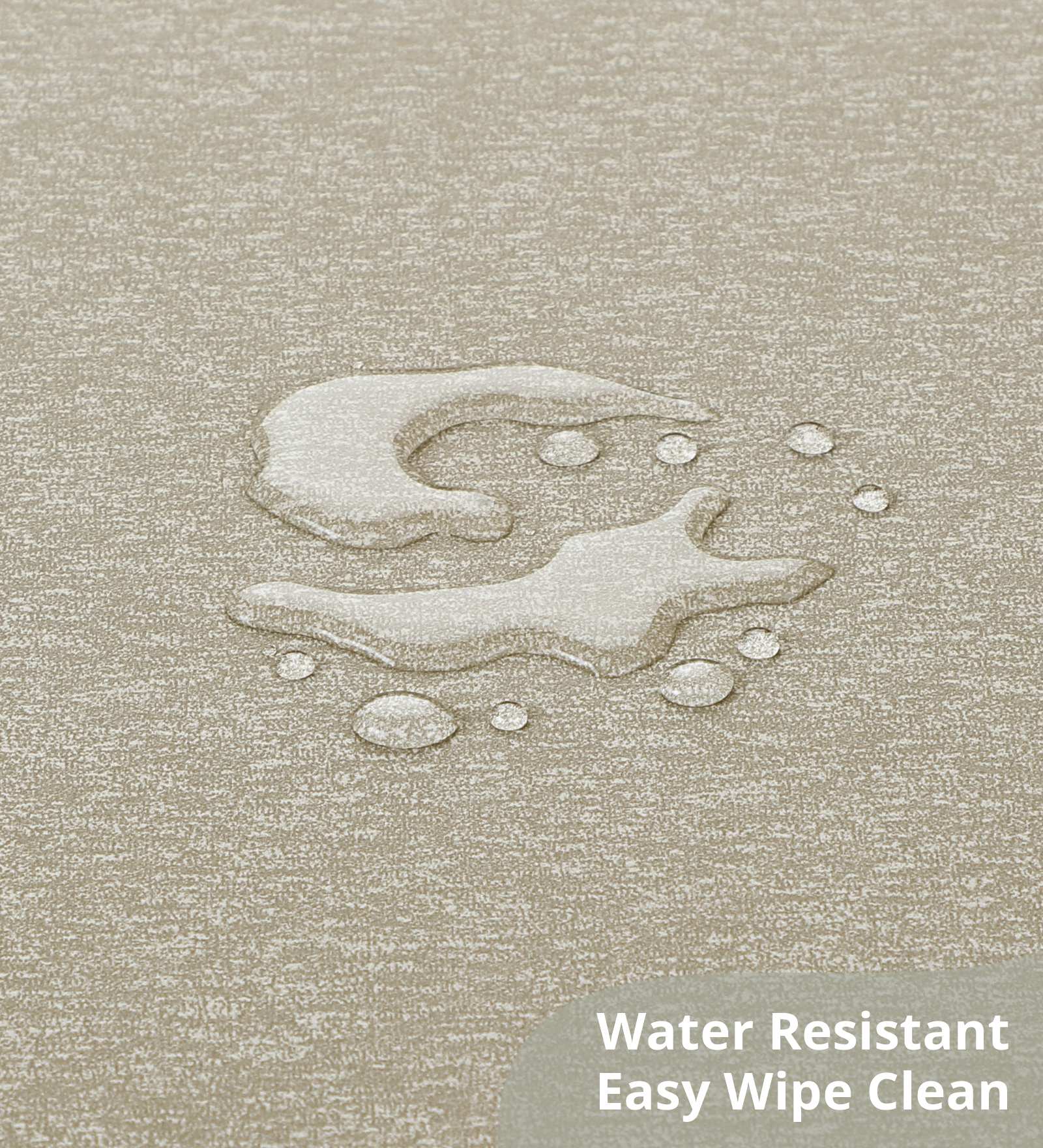 Squab Anti-skid Kitchen Floor Mat Beige