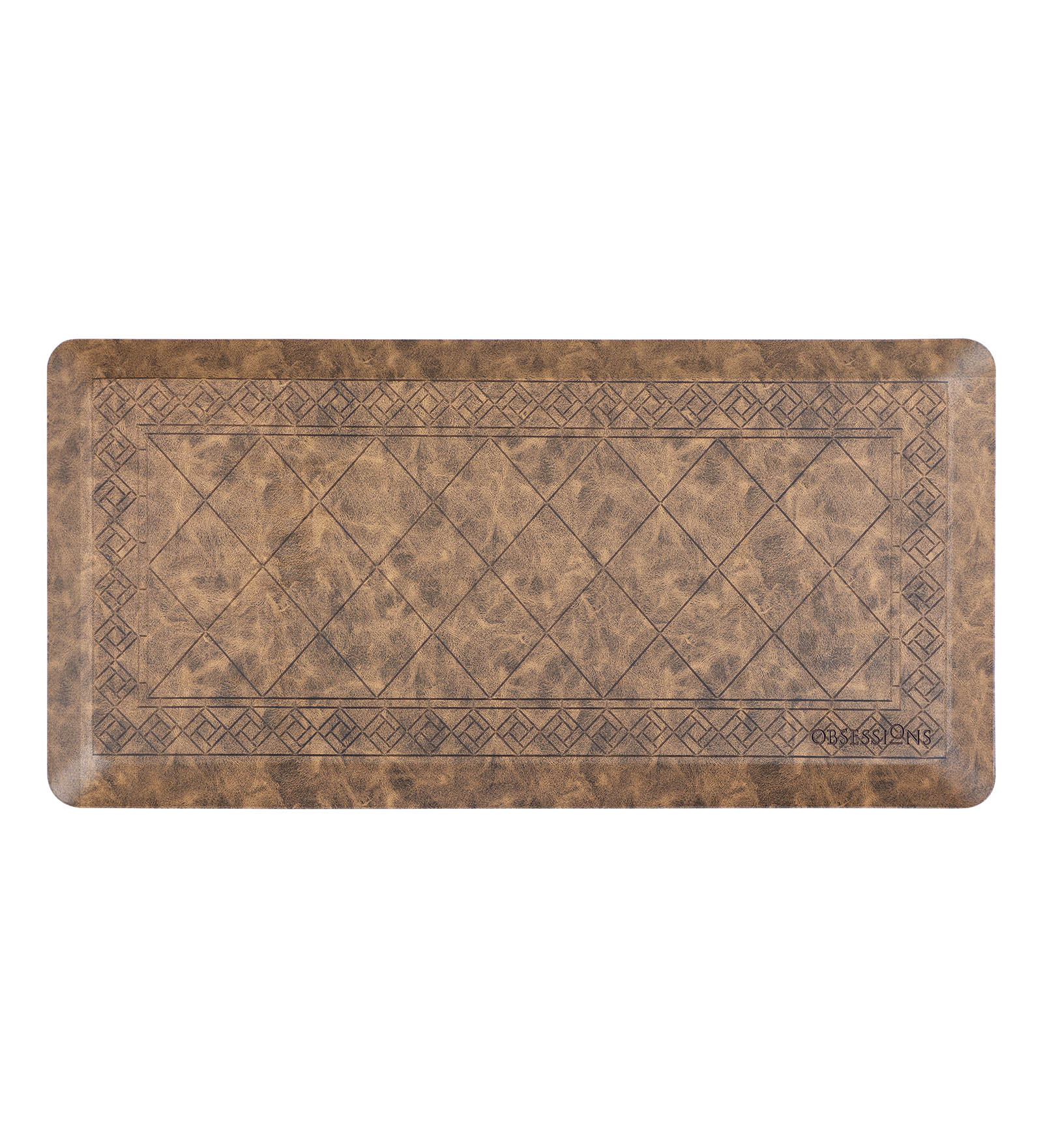 Squab Anti-skid Kitchen Floor Mat Brown