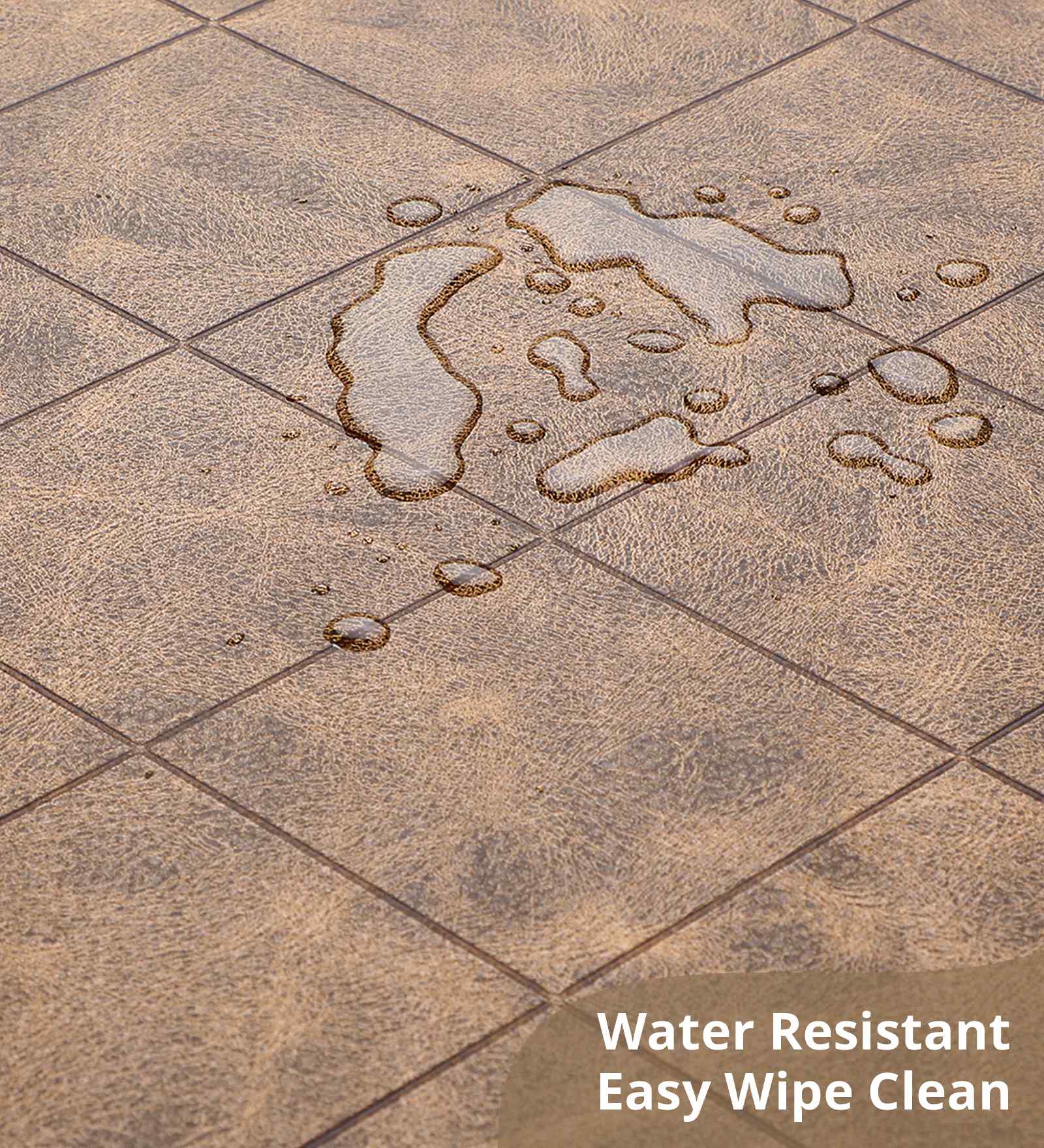 Squab Anti-skid Kitchen Floor Mat Brown