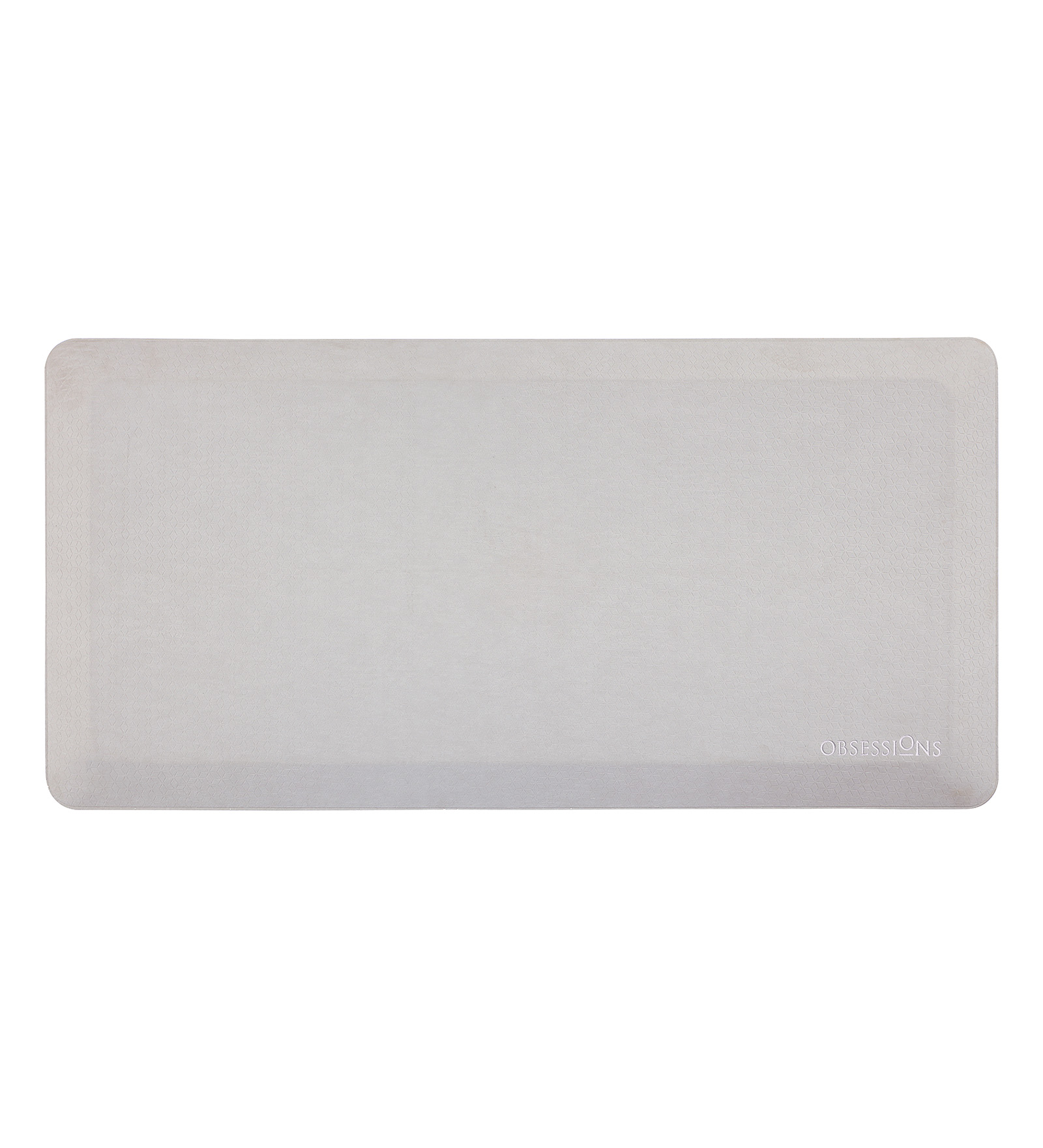 Anti-slip PU Kitchen Mat with Solid Design, Cream
