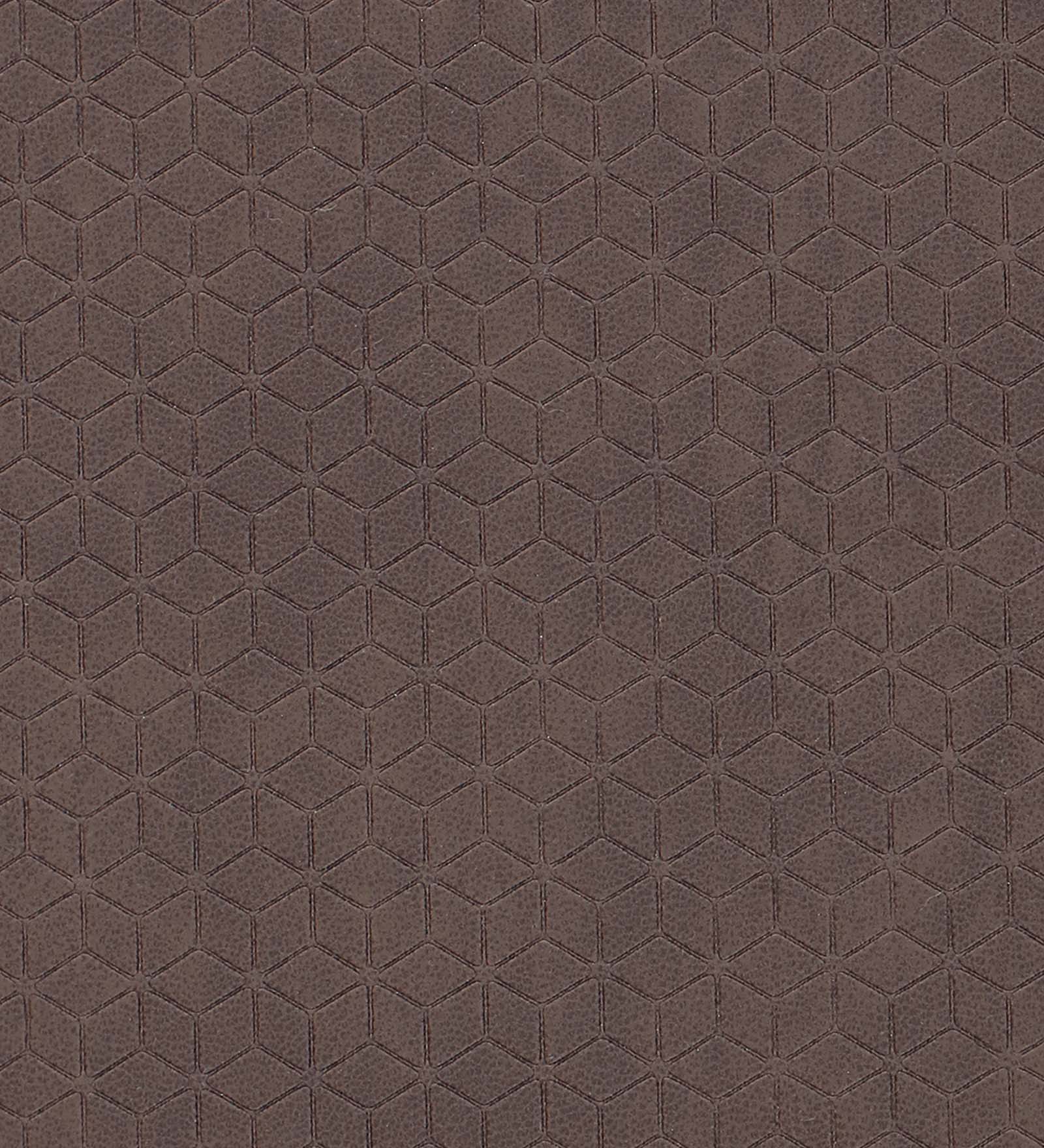 Anti-slip PU Kitchen Mat with Abstract Design, D Brown