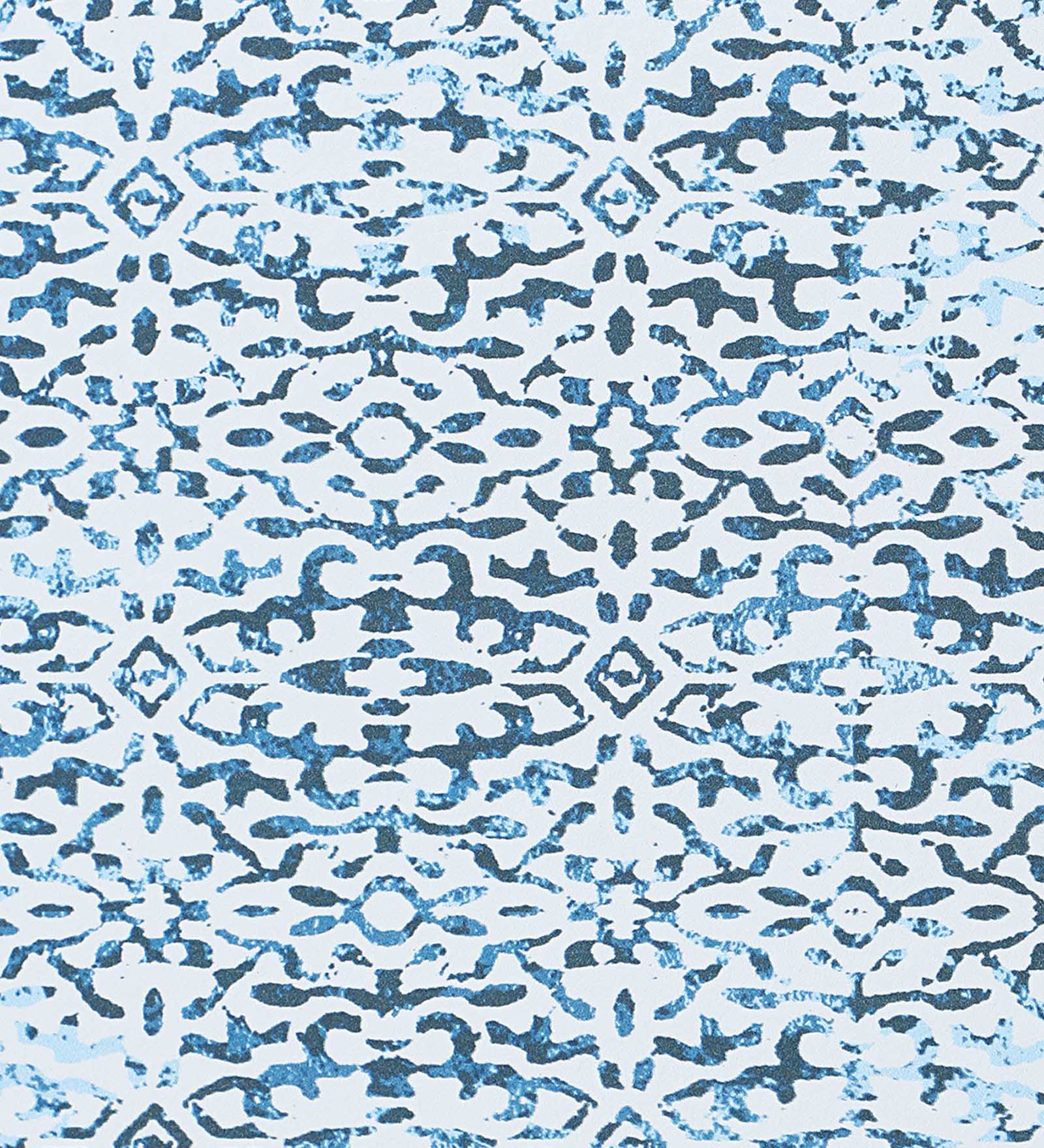 Anti-slip PU Kitchen Mat with Printed Design, Light Blue