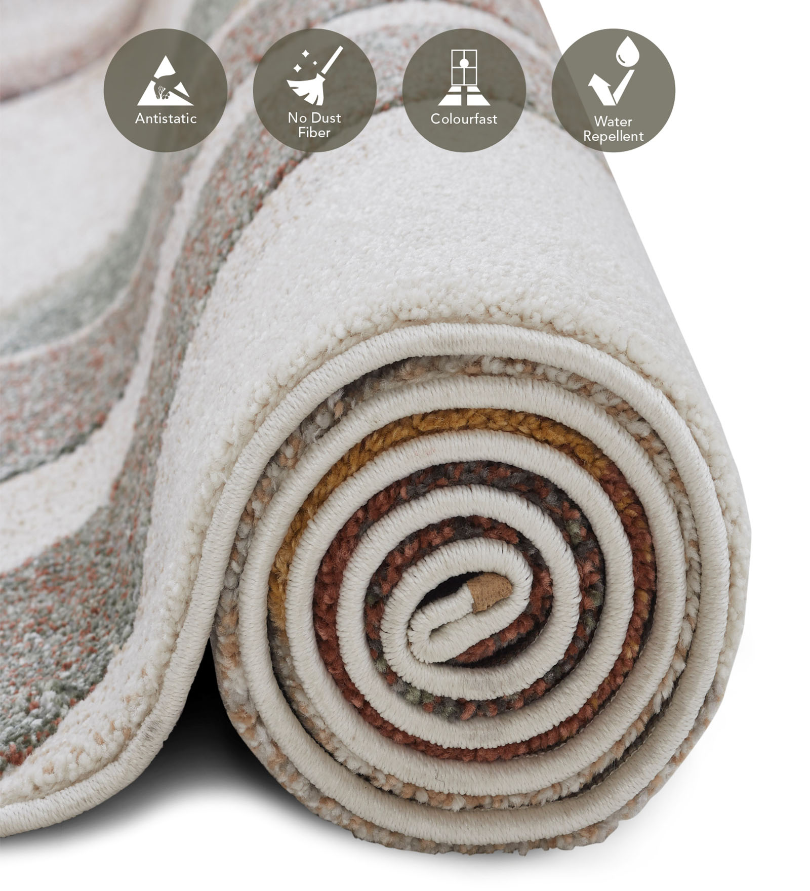 Diamond Abstract Machine Made Carpet Multi