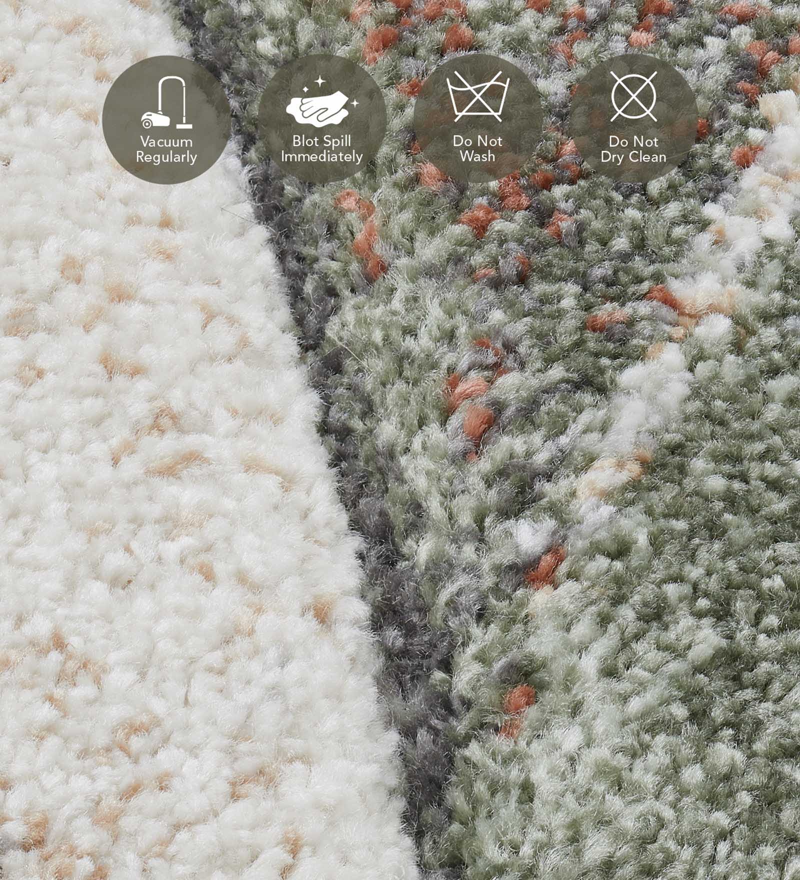 Diamond Abstract Machine Made Carpet Multi