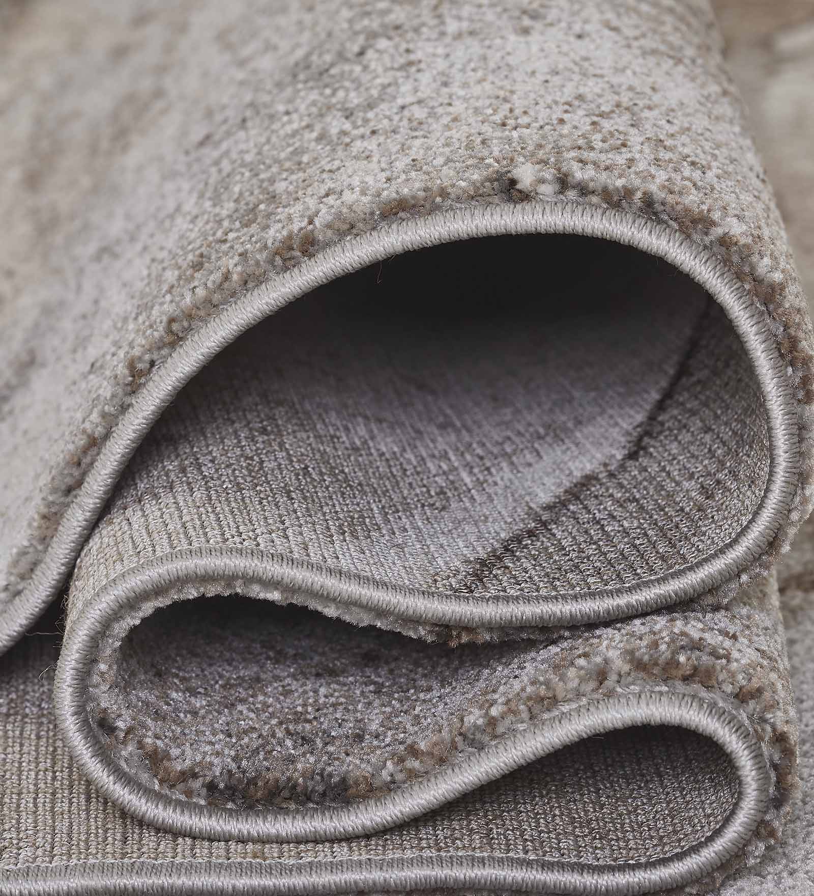 Diamond Abstract Machine Made Carpet L.Brown and Cream