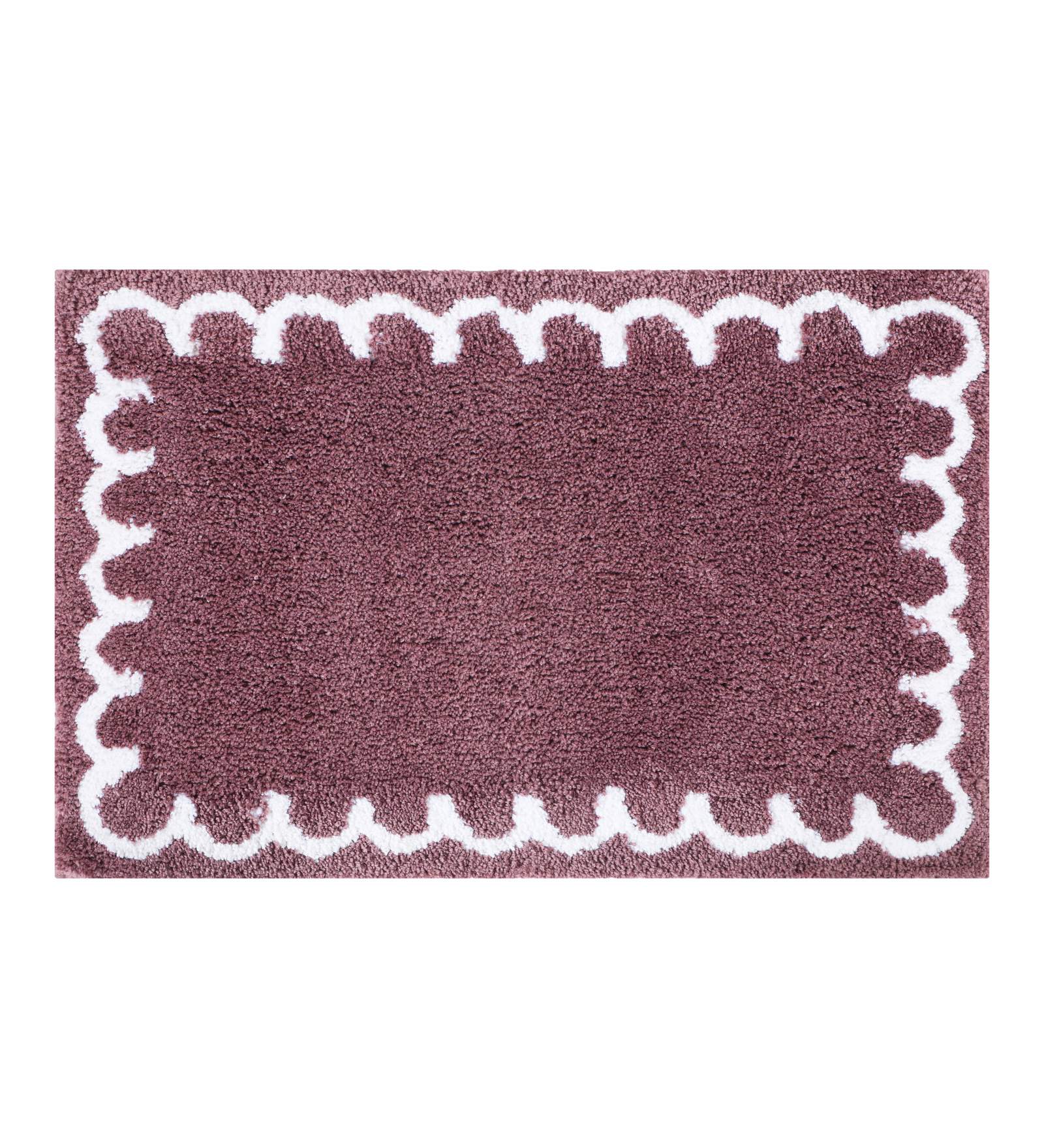 Scallop Anti-skid Ultra Absorbent Bath Mat Strawberry