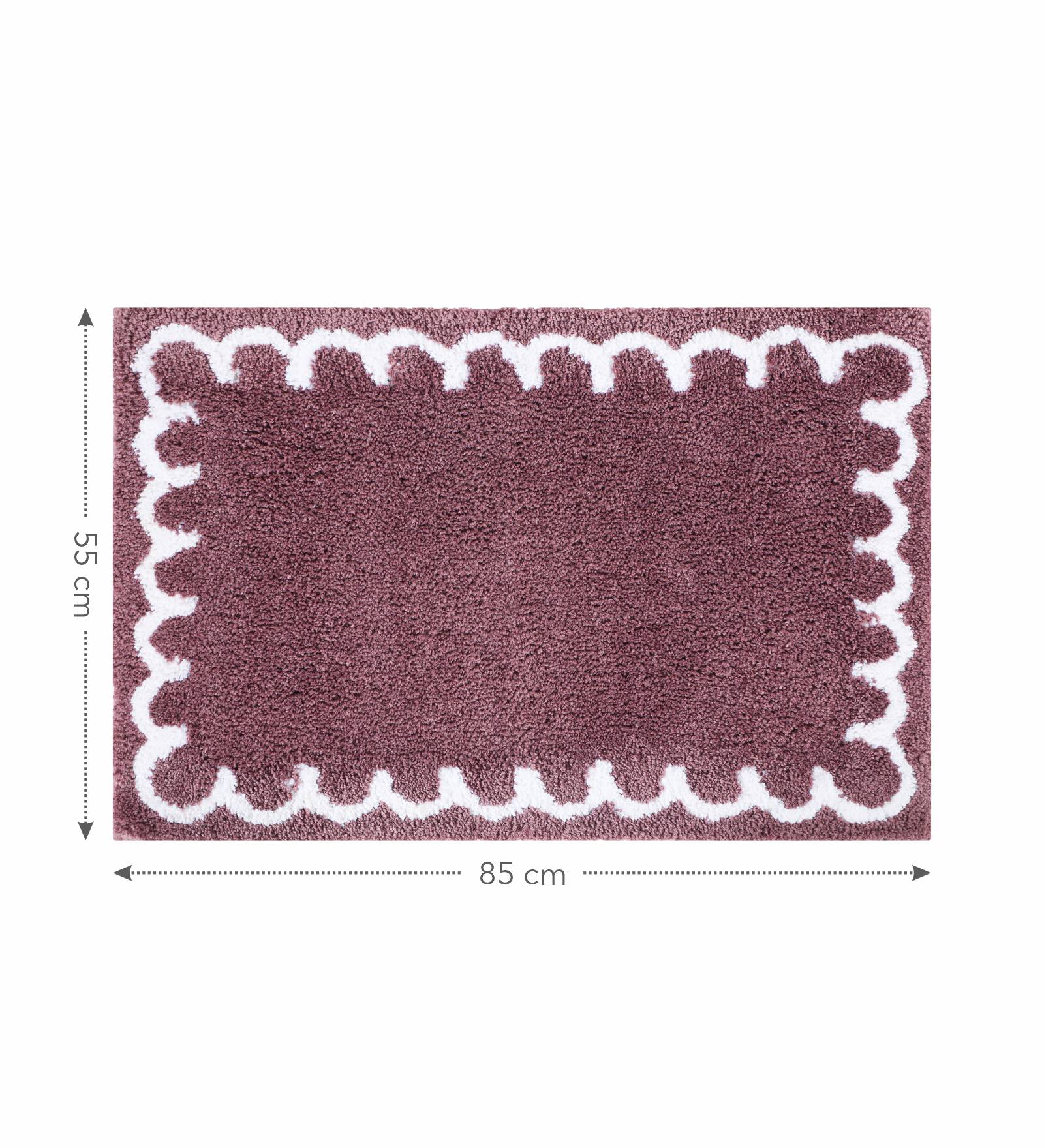 Scallop Anti-skid Ultra Absorbent Bath Mat Strawberry