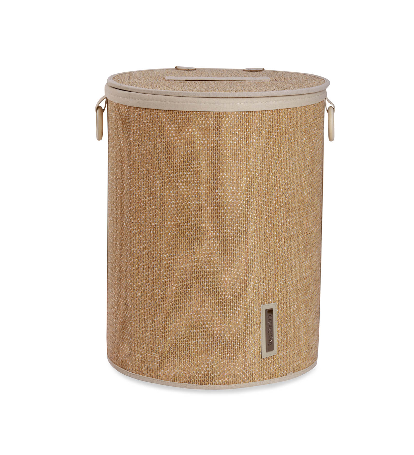 Sophia Laundry Basket Storage Brown and White