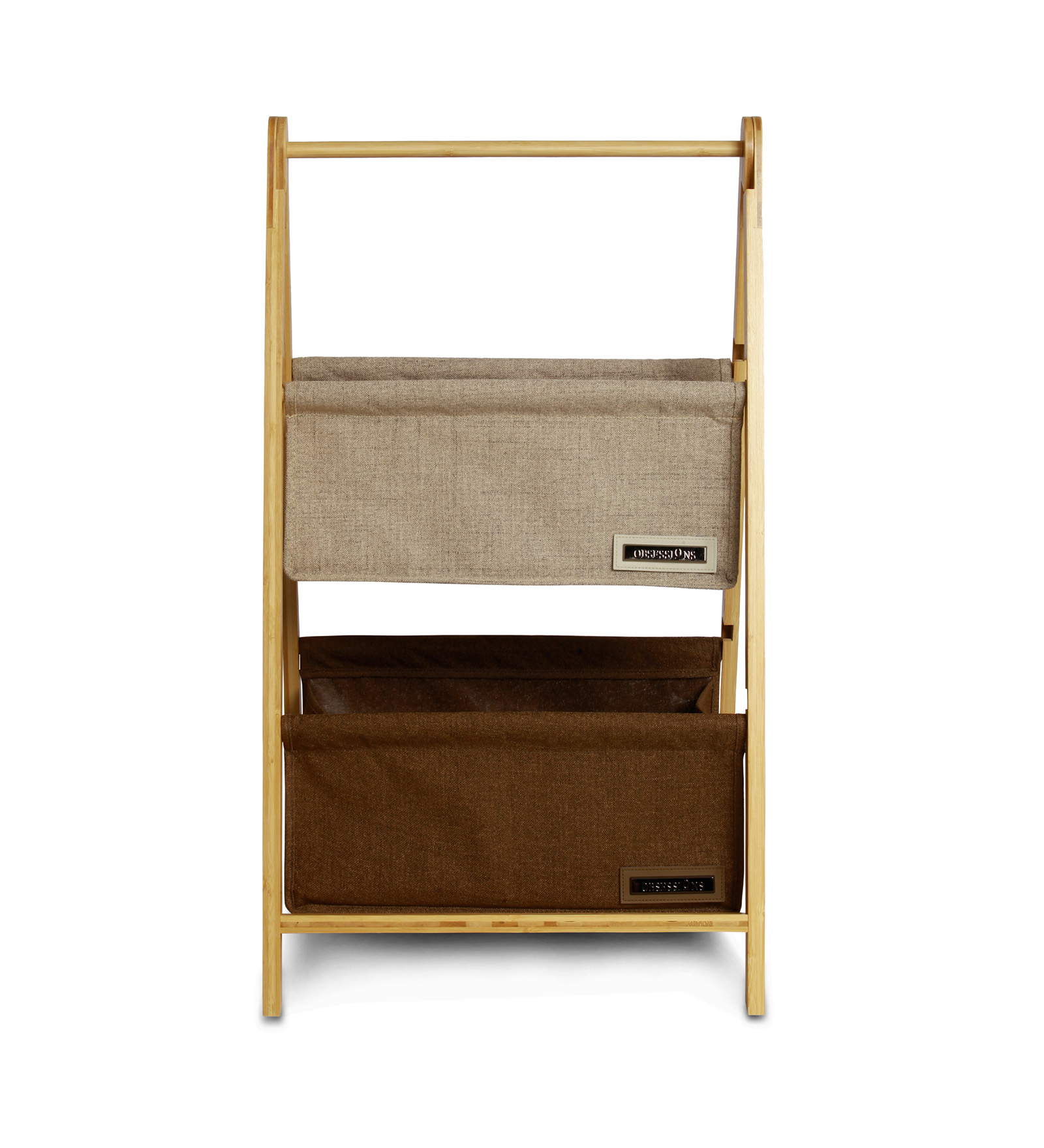 Sophia Laundry Basket Storage Beige and Brown