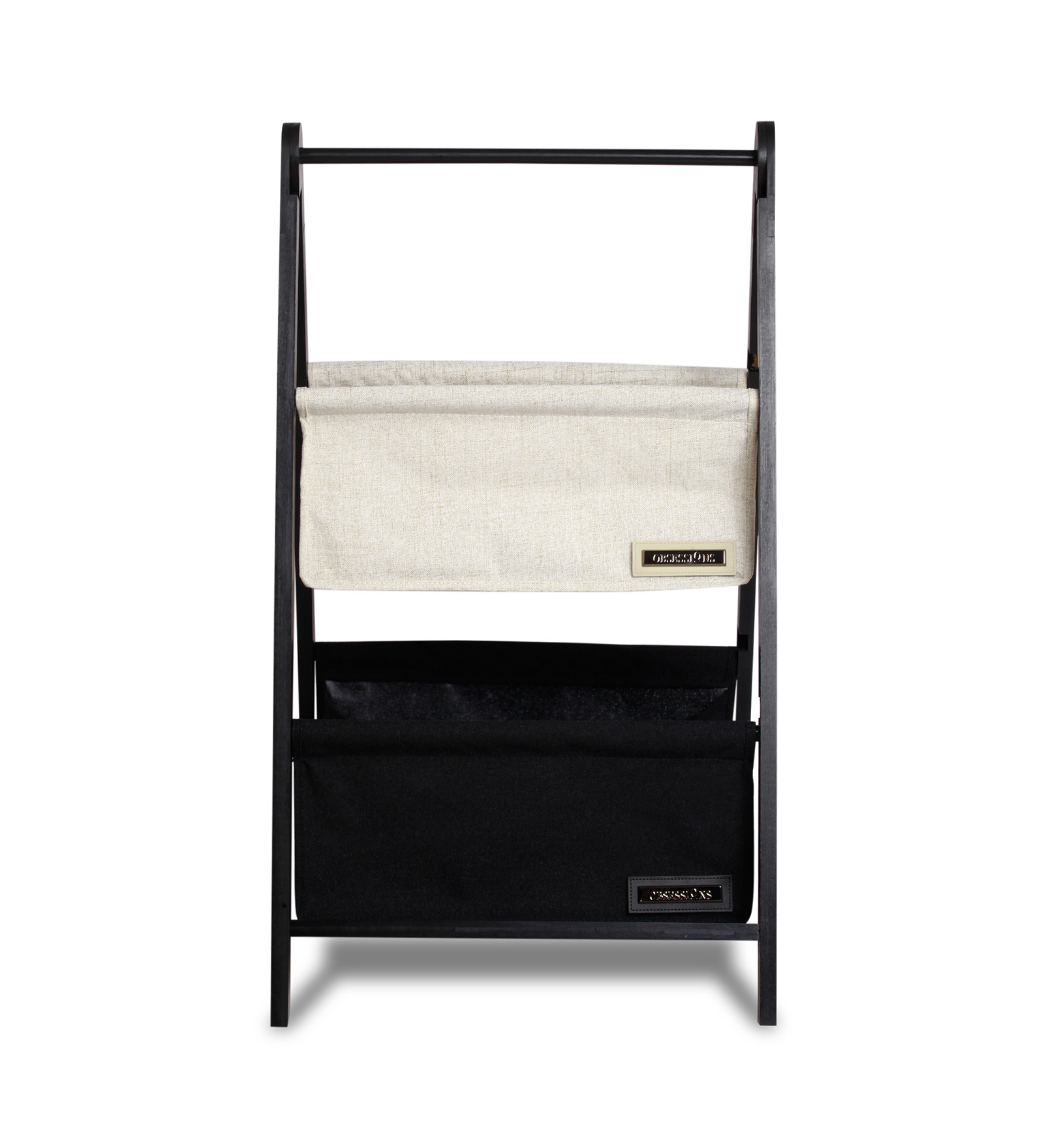 Sophia Laundry Basket Storage Black and White
