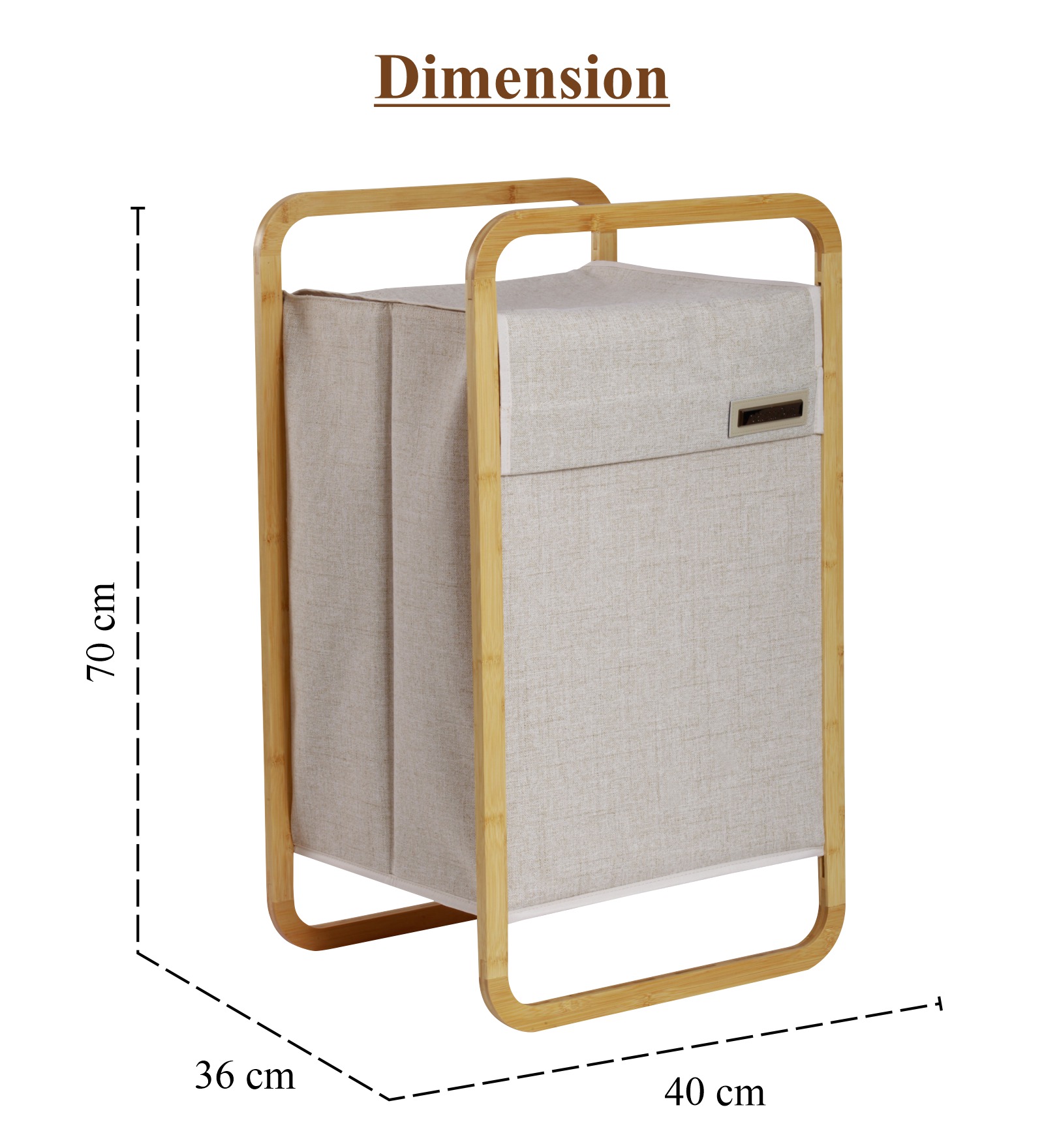 Sophia Laundry Basket Storage Beige