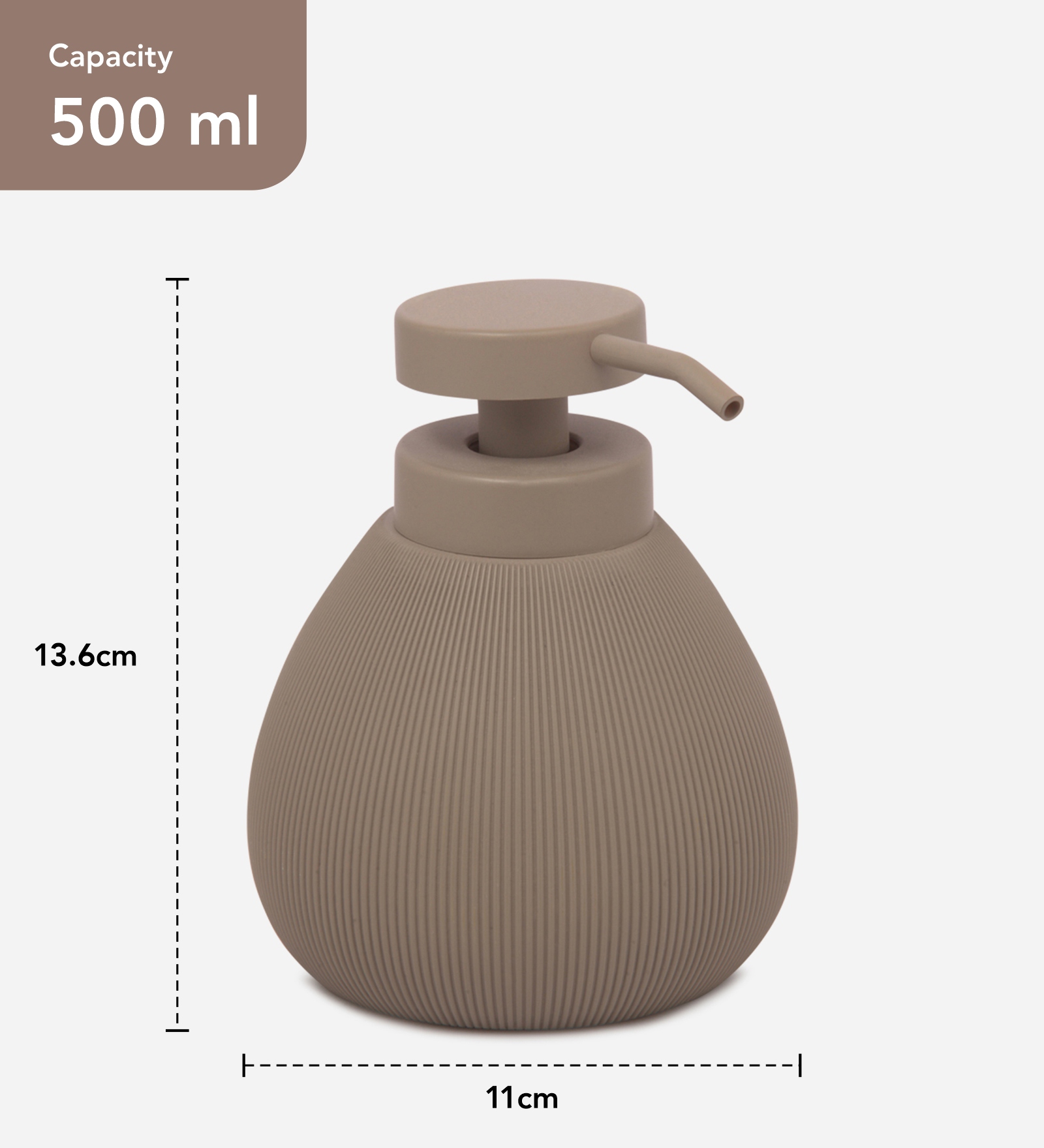 Caddy Polyresin Soap Dispenser Brown