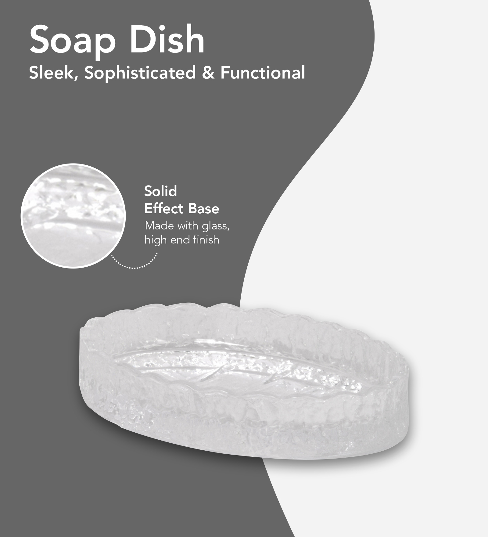 Prism 2 Glass Bath Set Clear