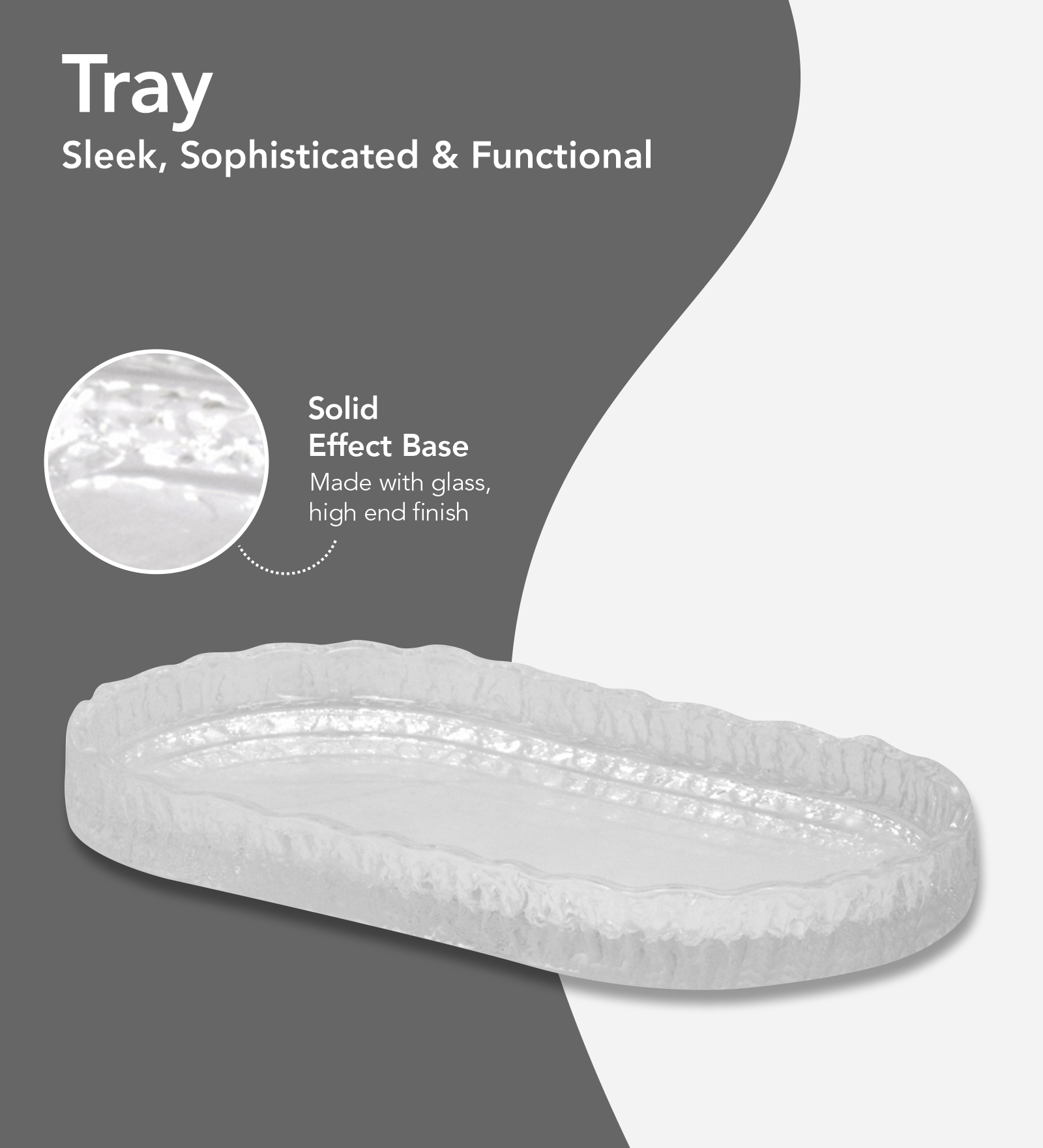 Prism 2 Glass Bath Set Clear