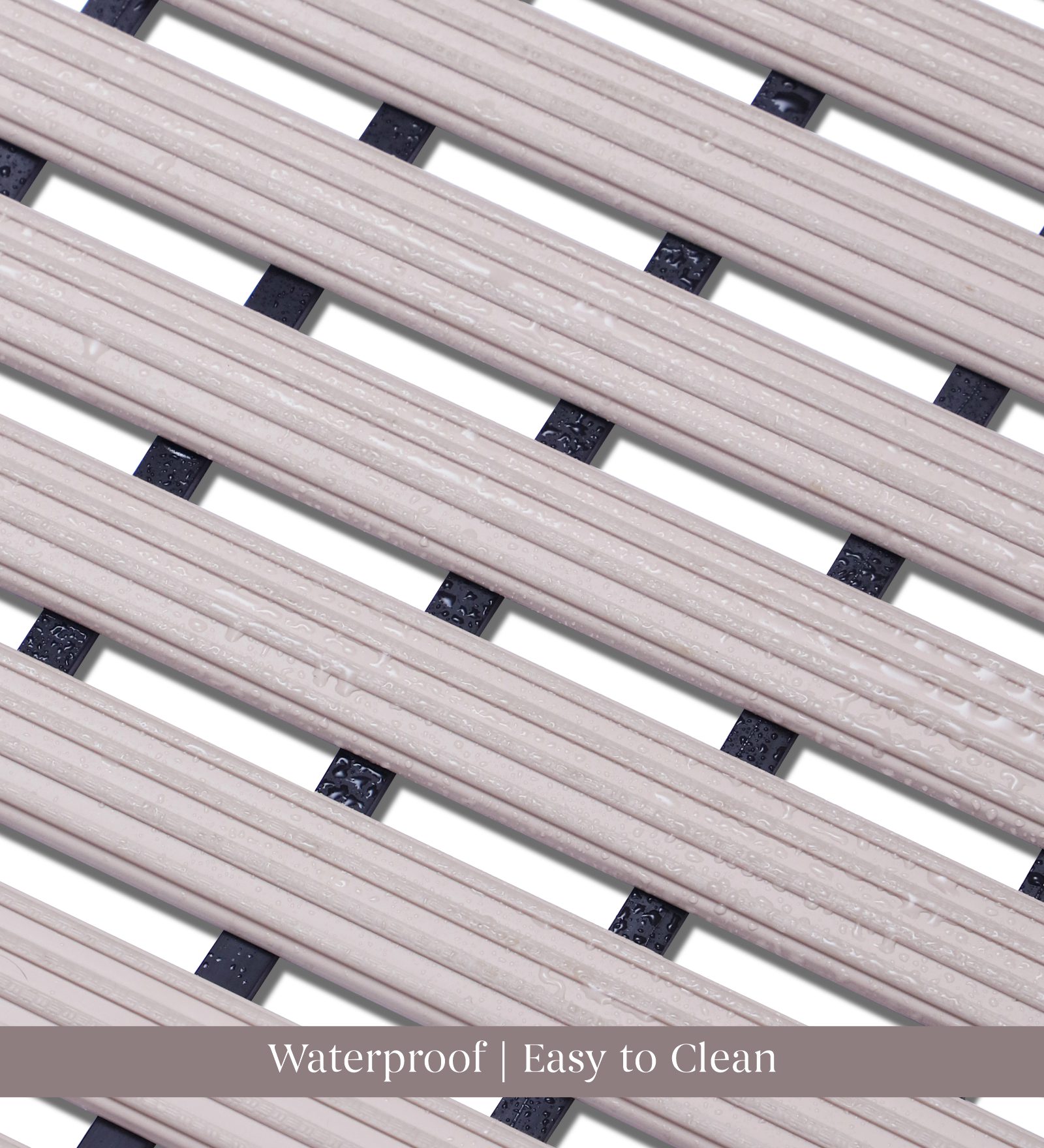 Fredy PVC Shower Mat Sand Shell