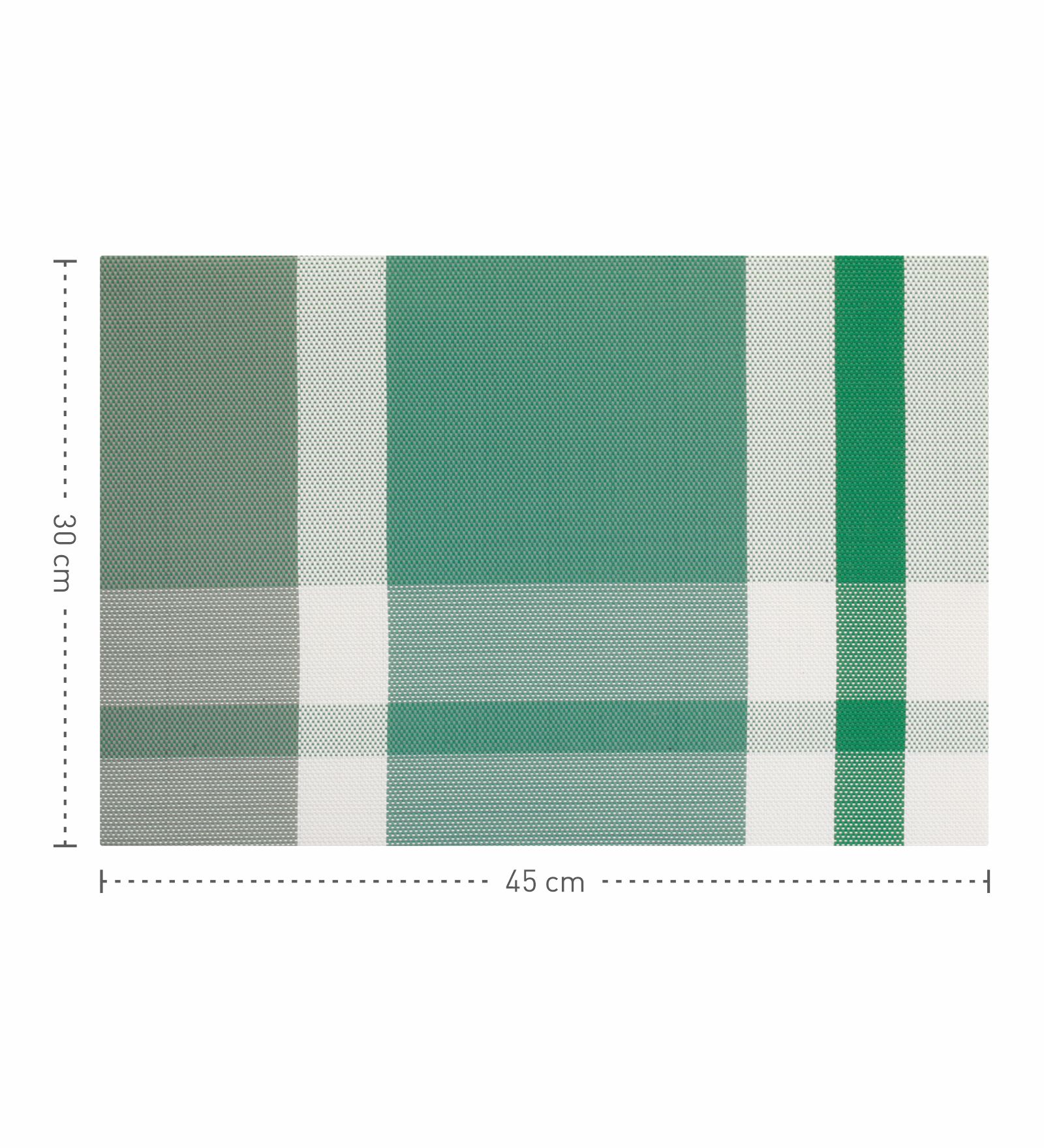 OBSESSIONS Heat Resistant and Washable Table Mat Green
