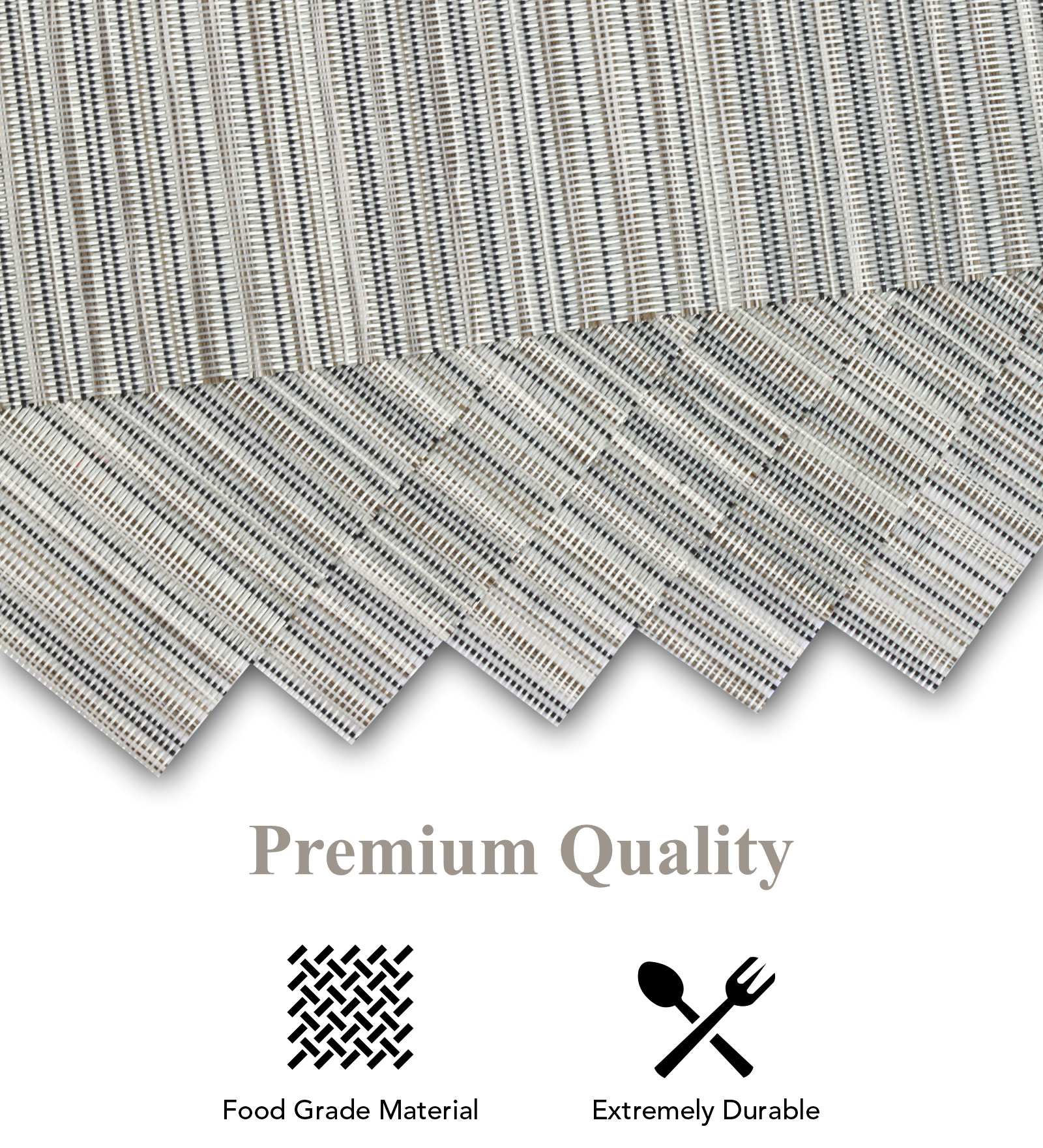 OBSESSIONS Heat Resistant and Washable Table Mat Grey