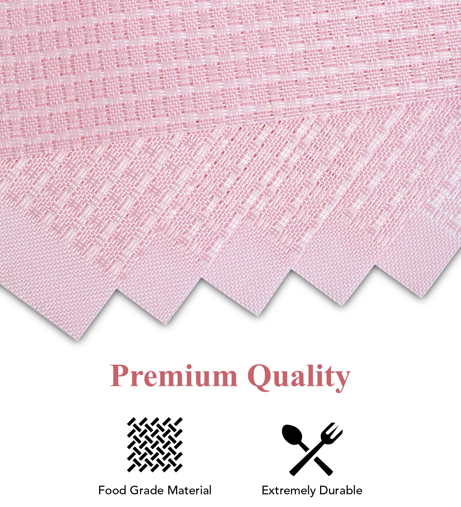 OBSESSIONS Heat Resistant and Washable Table Mat Pink