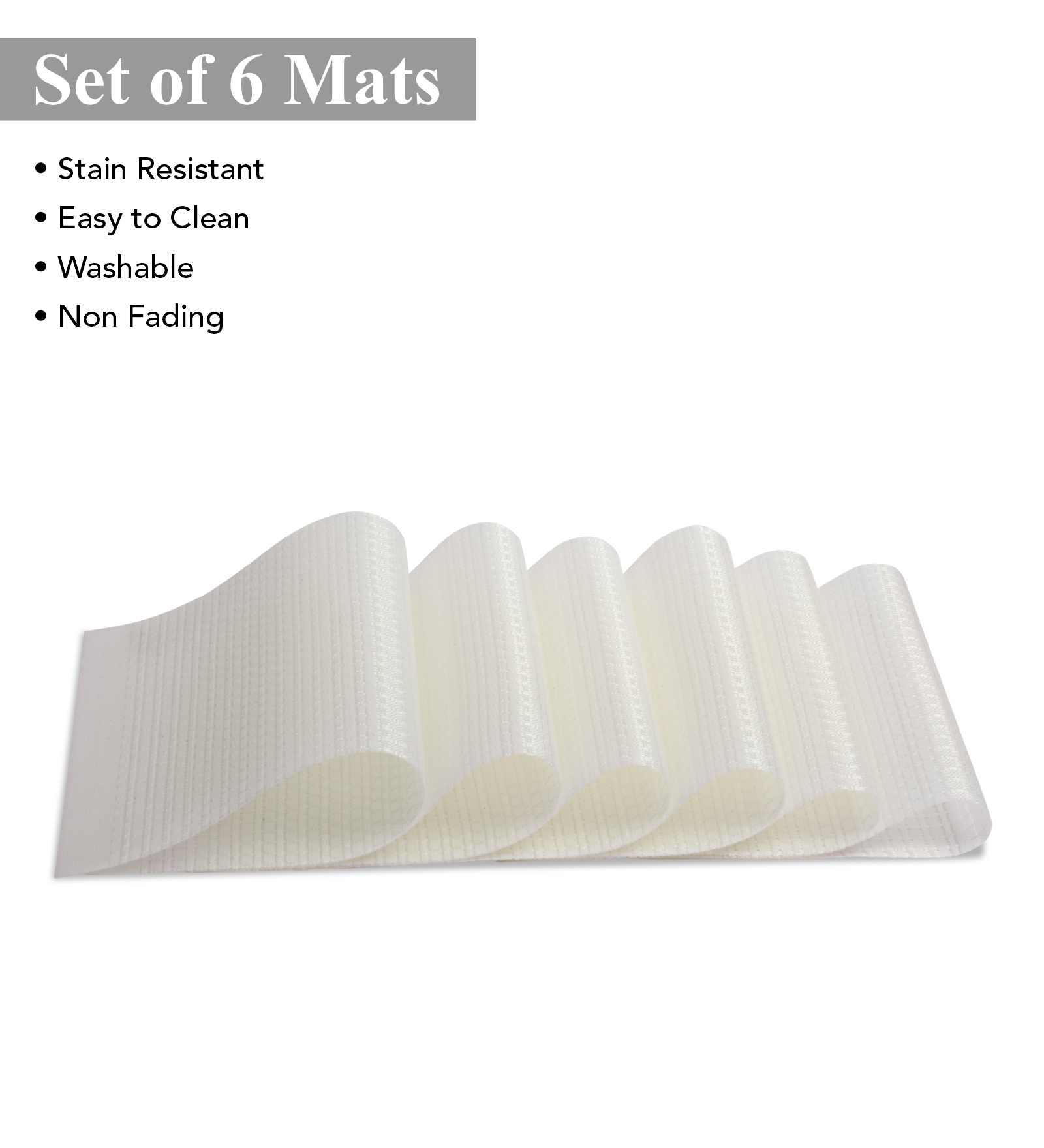 OBSESSIONS Heat Resistant and Washable Table Mat Cream