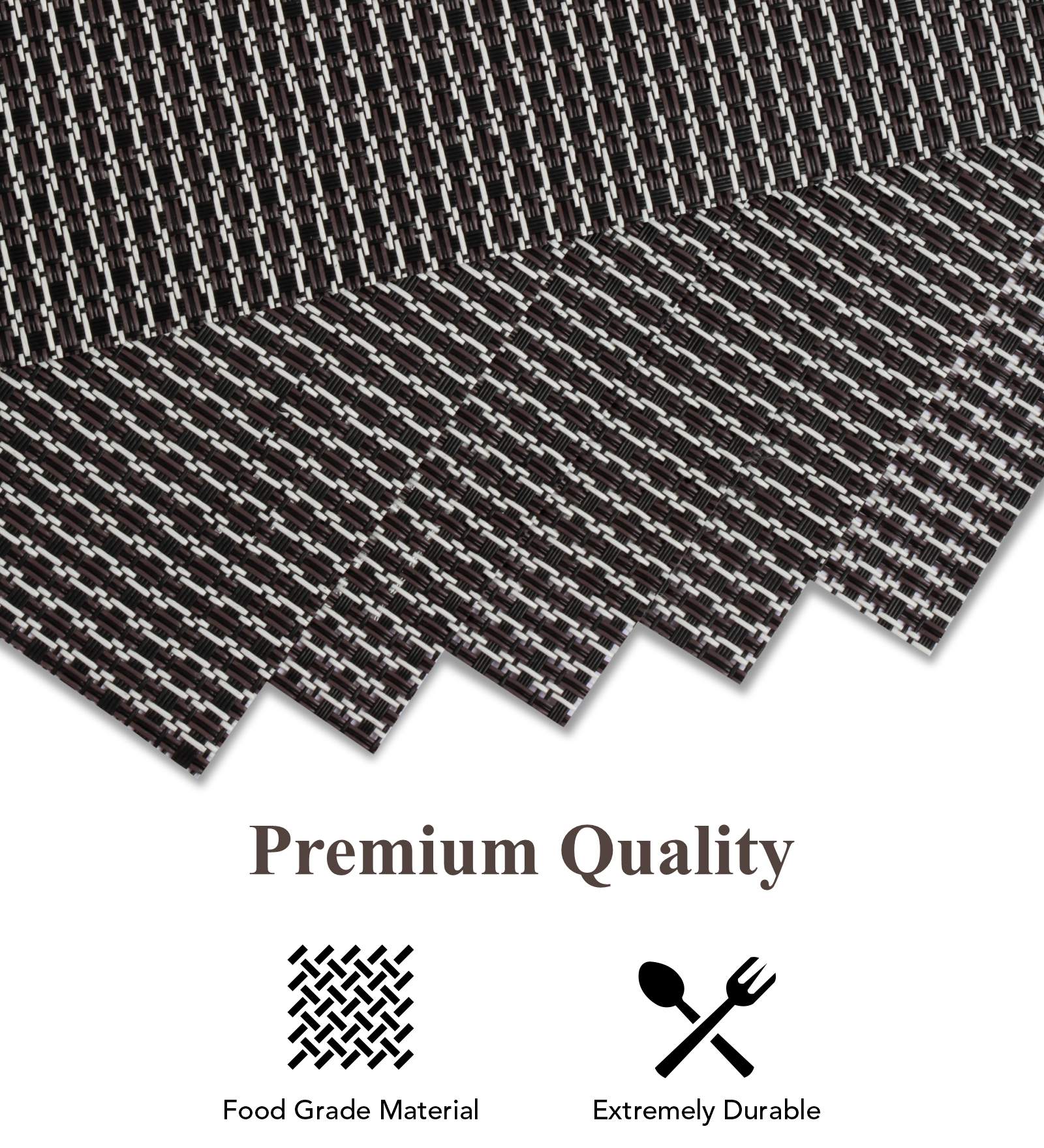 OBSESSIONS Heat Resistant and Washable Table Mat Grey