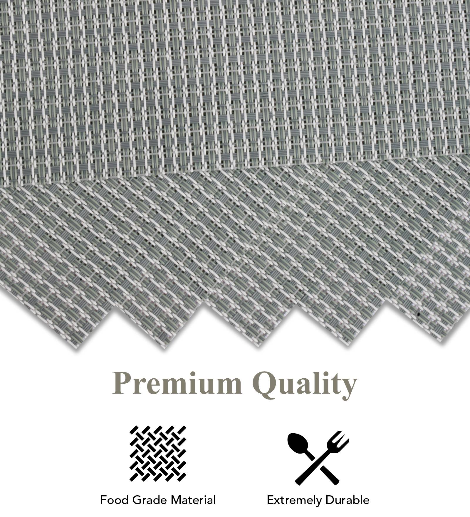 OBSESSIONS Heat Resistant and Washable Table Mat Grey