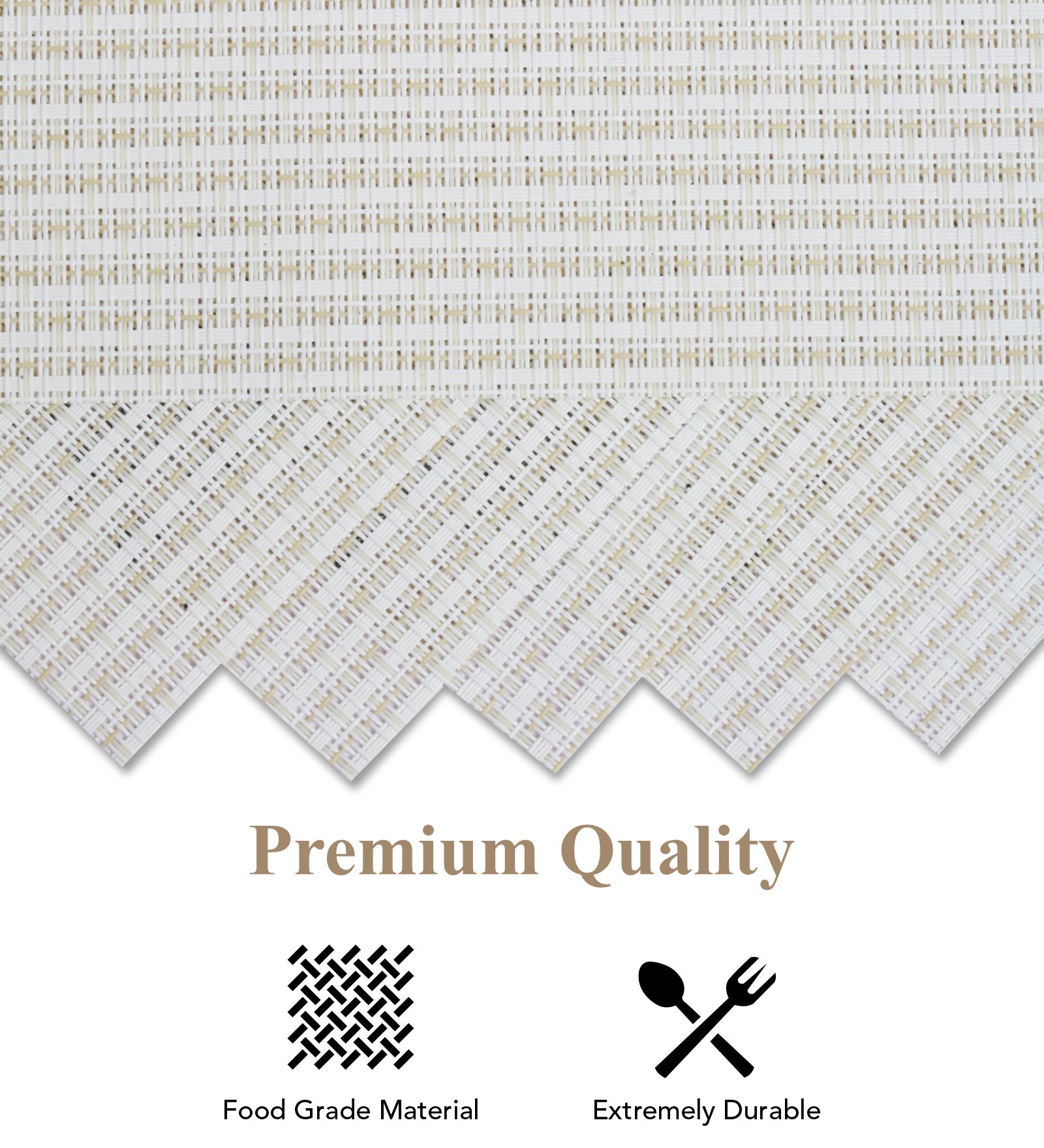 OBSESSIONS Heat Resistant and Washable Table Mat Cream