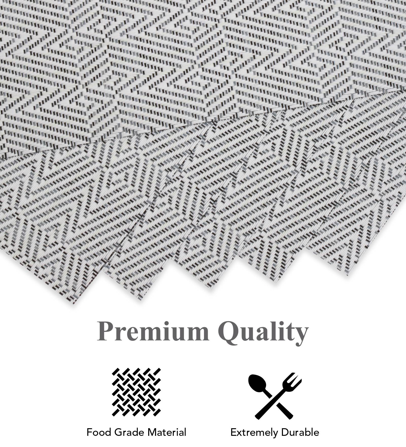 OBSESSIONS Heat Resistant and Washable Table Mat Light Grey