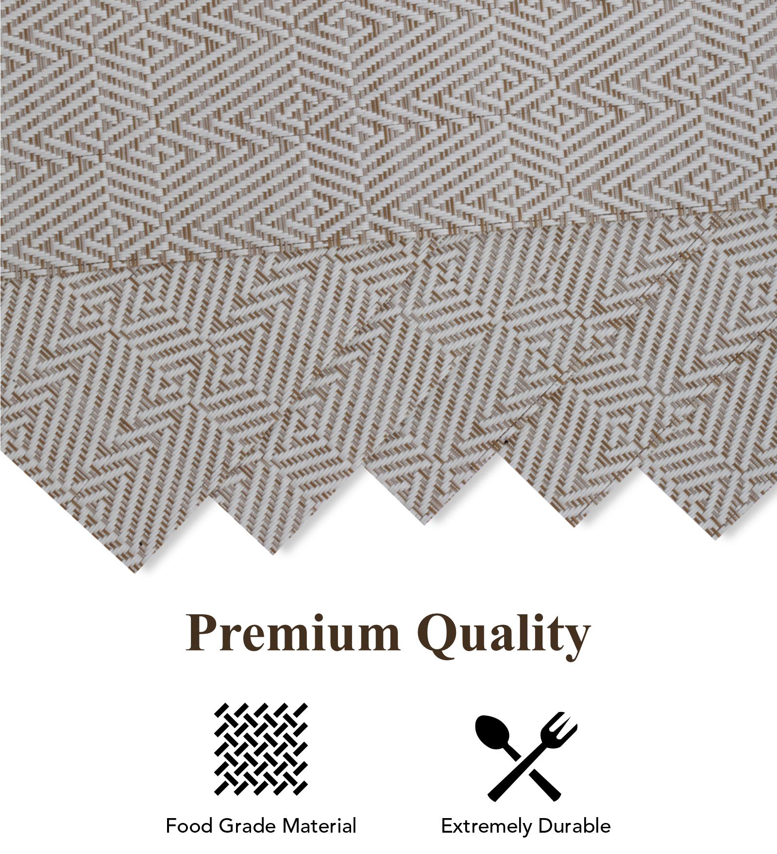 OBSESSIONS Heat Resistant and Washable Table Mat Beige