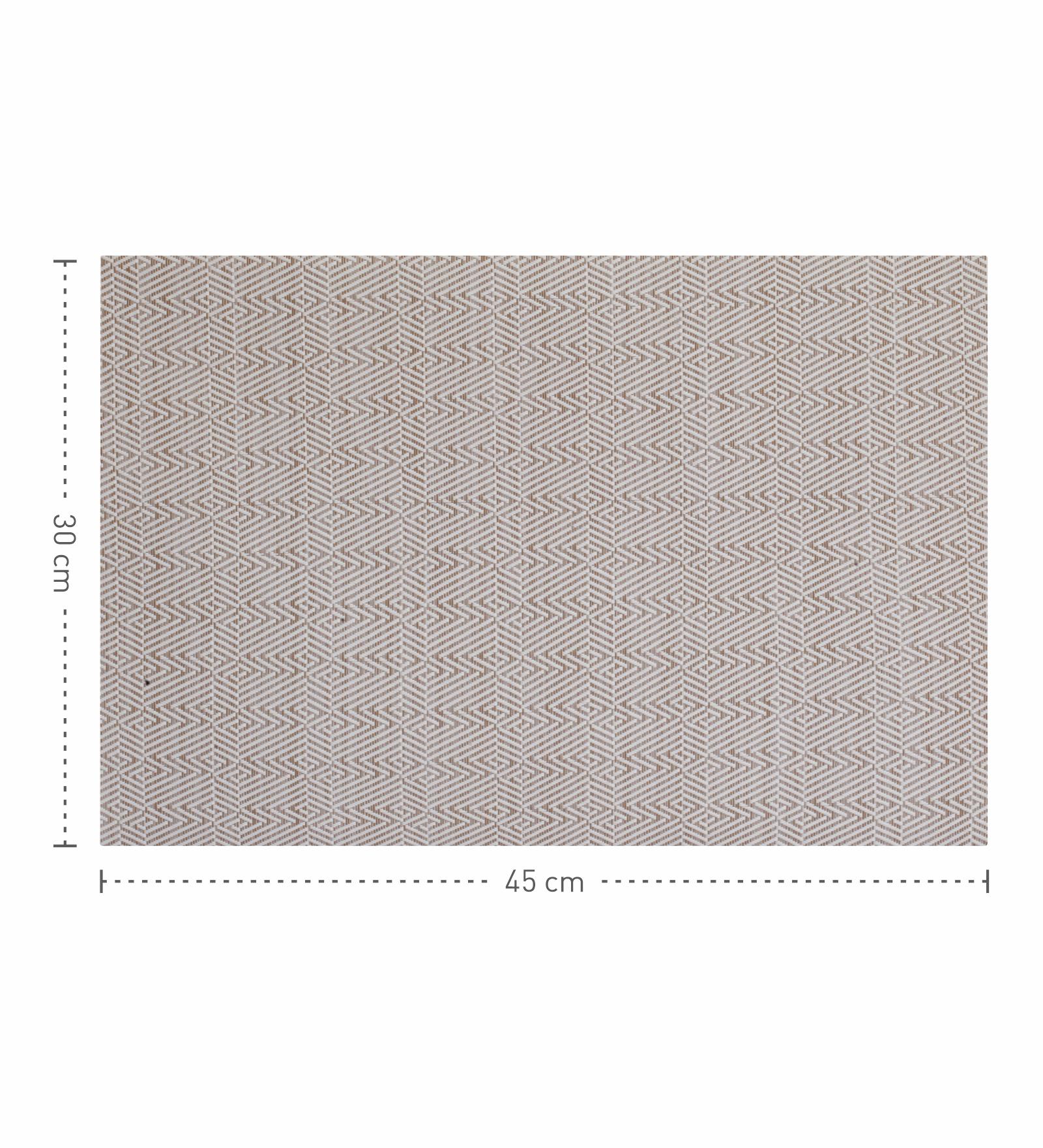 OBSESSIONS Heat Resistant and Washable Table Mat Beige