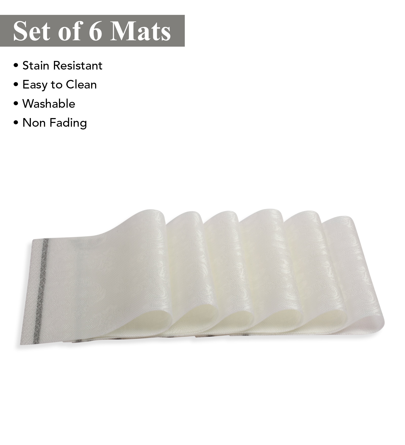 OBSESSIONS Heat Resistant and Washable Table Mat Cream