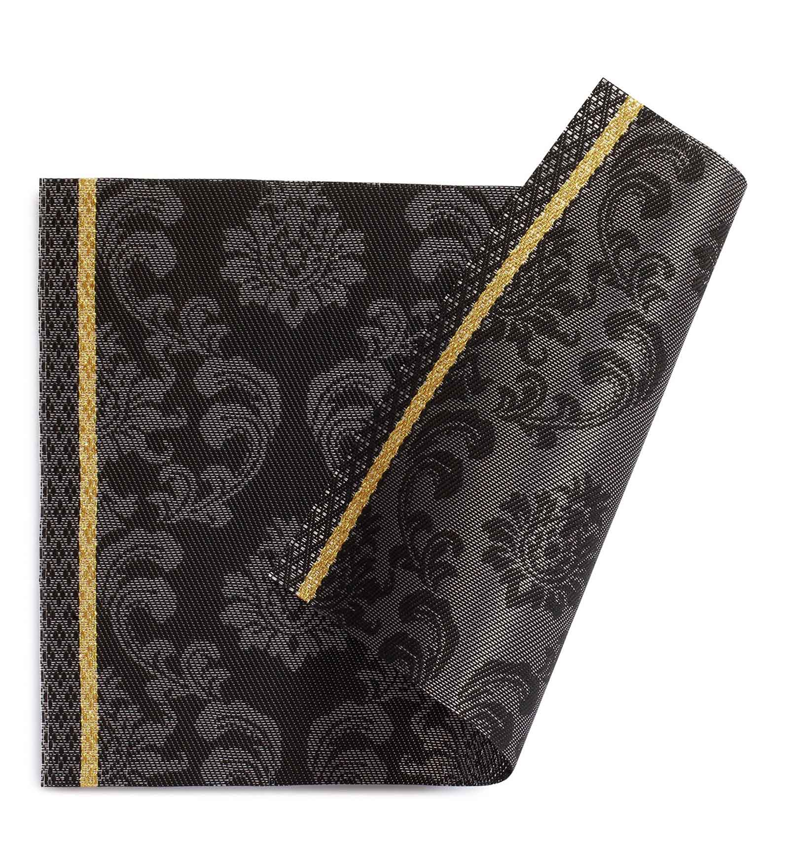 OBSESSIONS Heat Resistant and Washable Table Mat Black