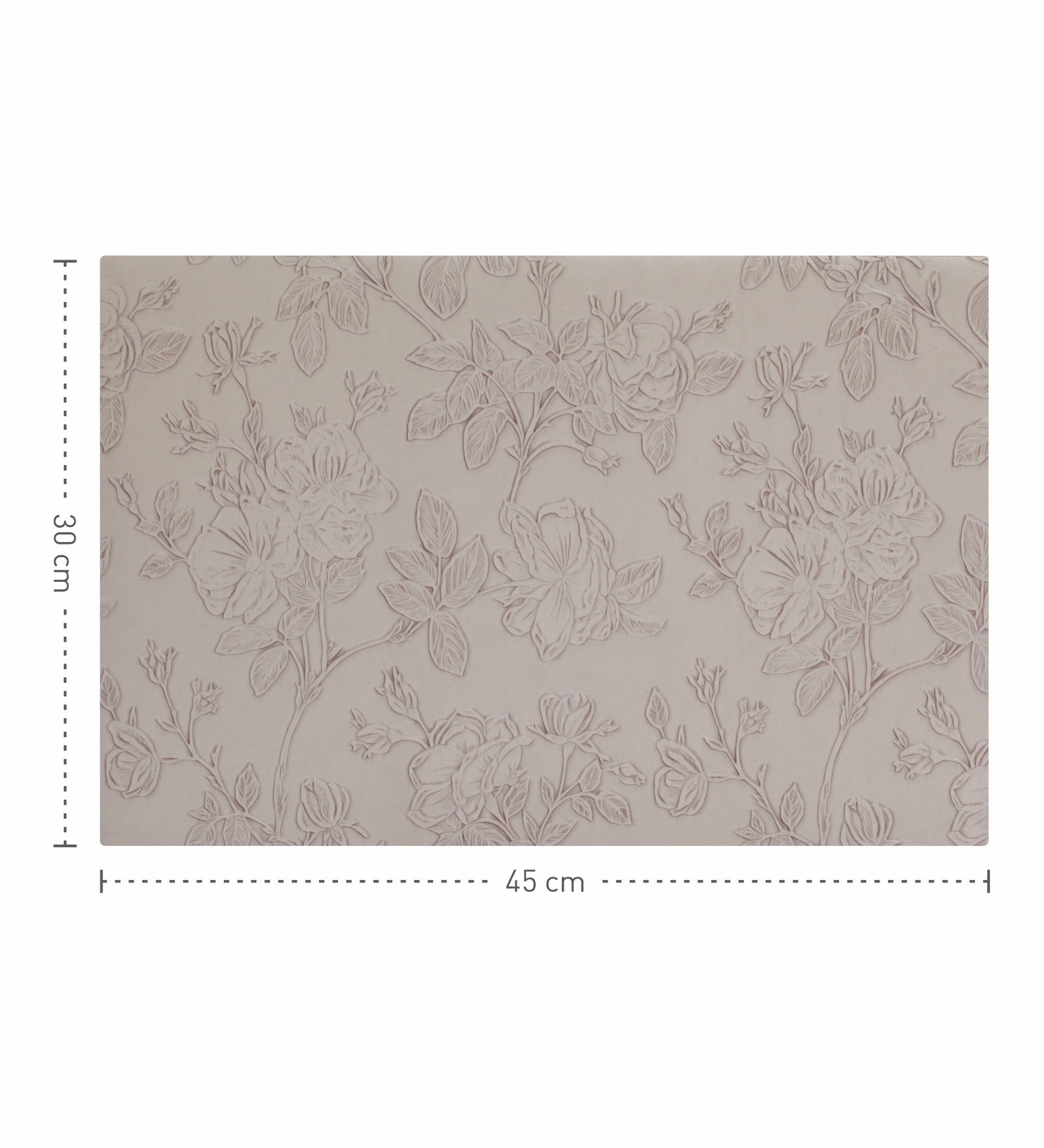 Canvas Solid Dining Table Mat Stone