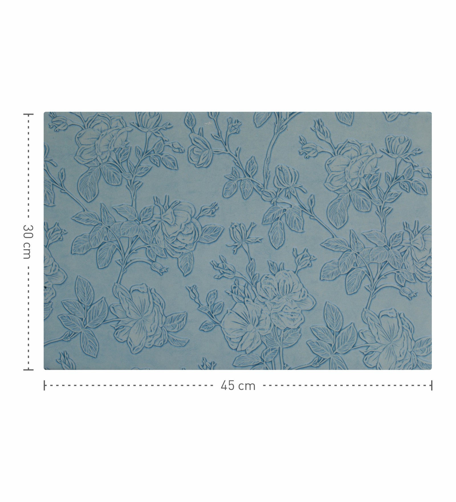 Canvas Solid Dining Table Mat Blue