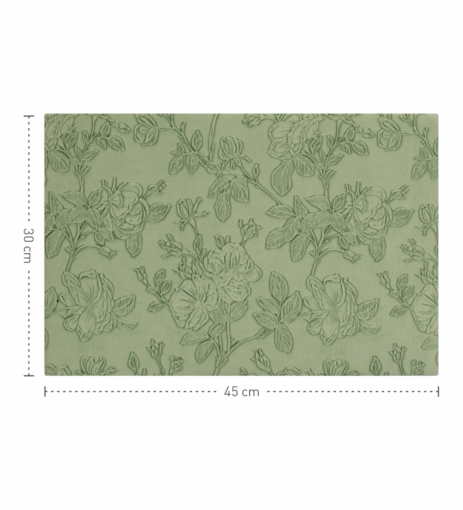 Canvas Solid Dining Table Mat Green