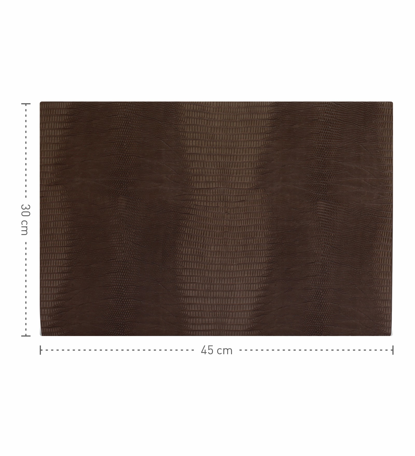 Canvas Solid Dining Table Mat Chocolate