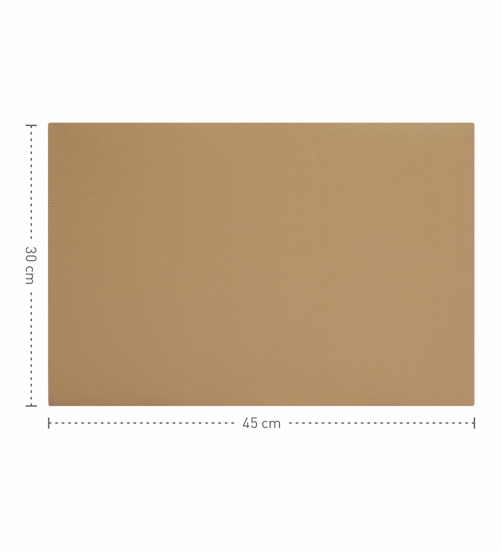 Canvas Solid Dining Table Mat Beige